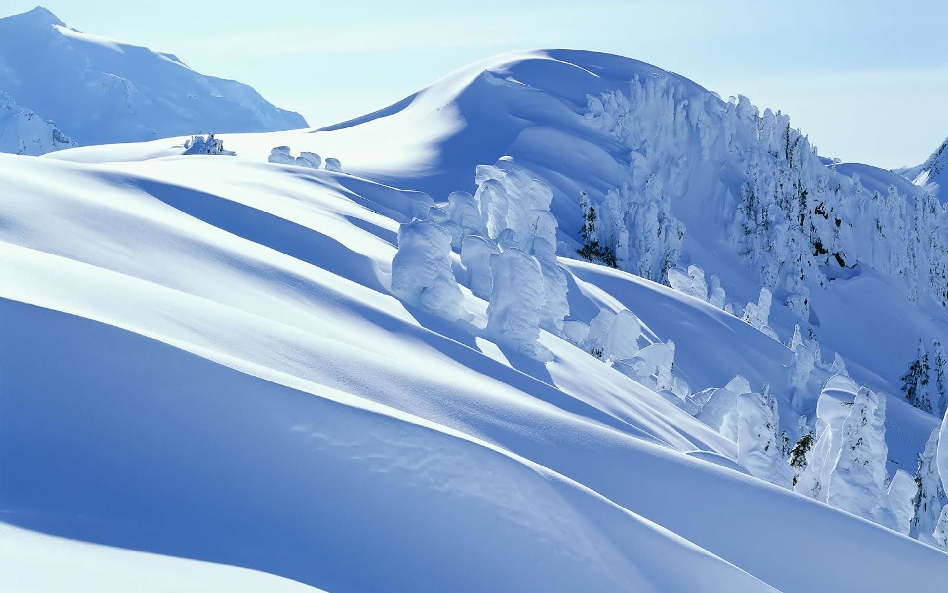 Snow Mountains Wallpaper