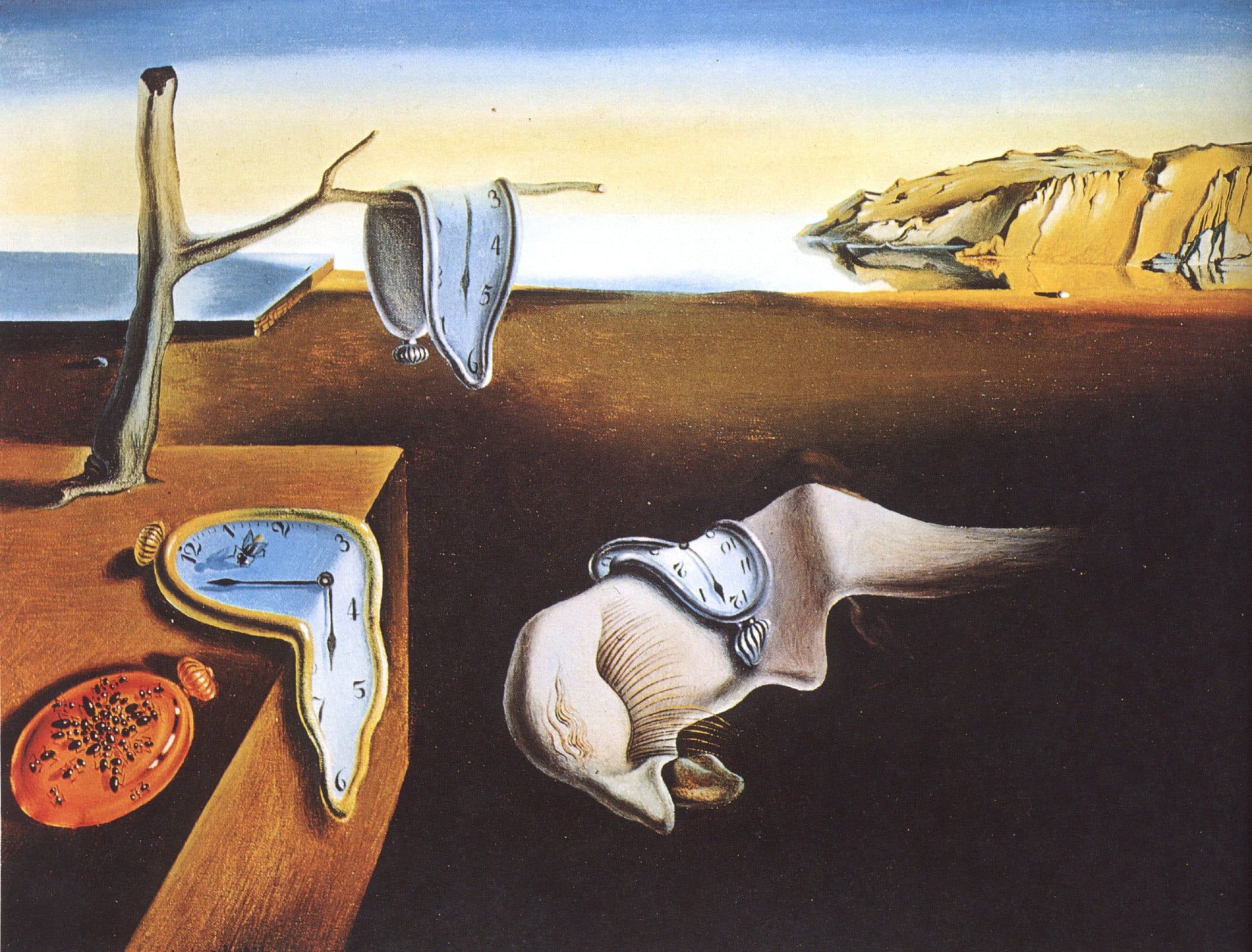 The Persistence of Memory by Salvador Dali HD wallpaper