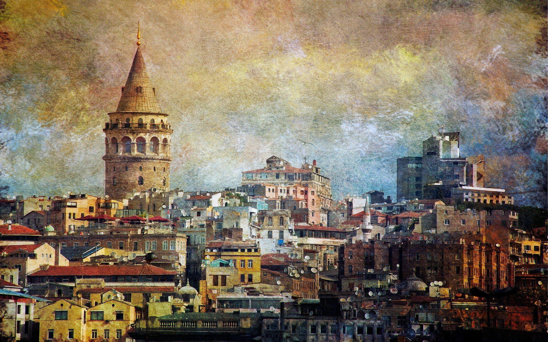 Istanbul, Turkey, Galata, Galata Kulesi Wallpaper HD / Desktop
