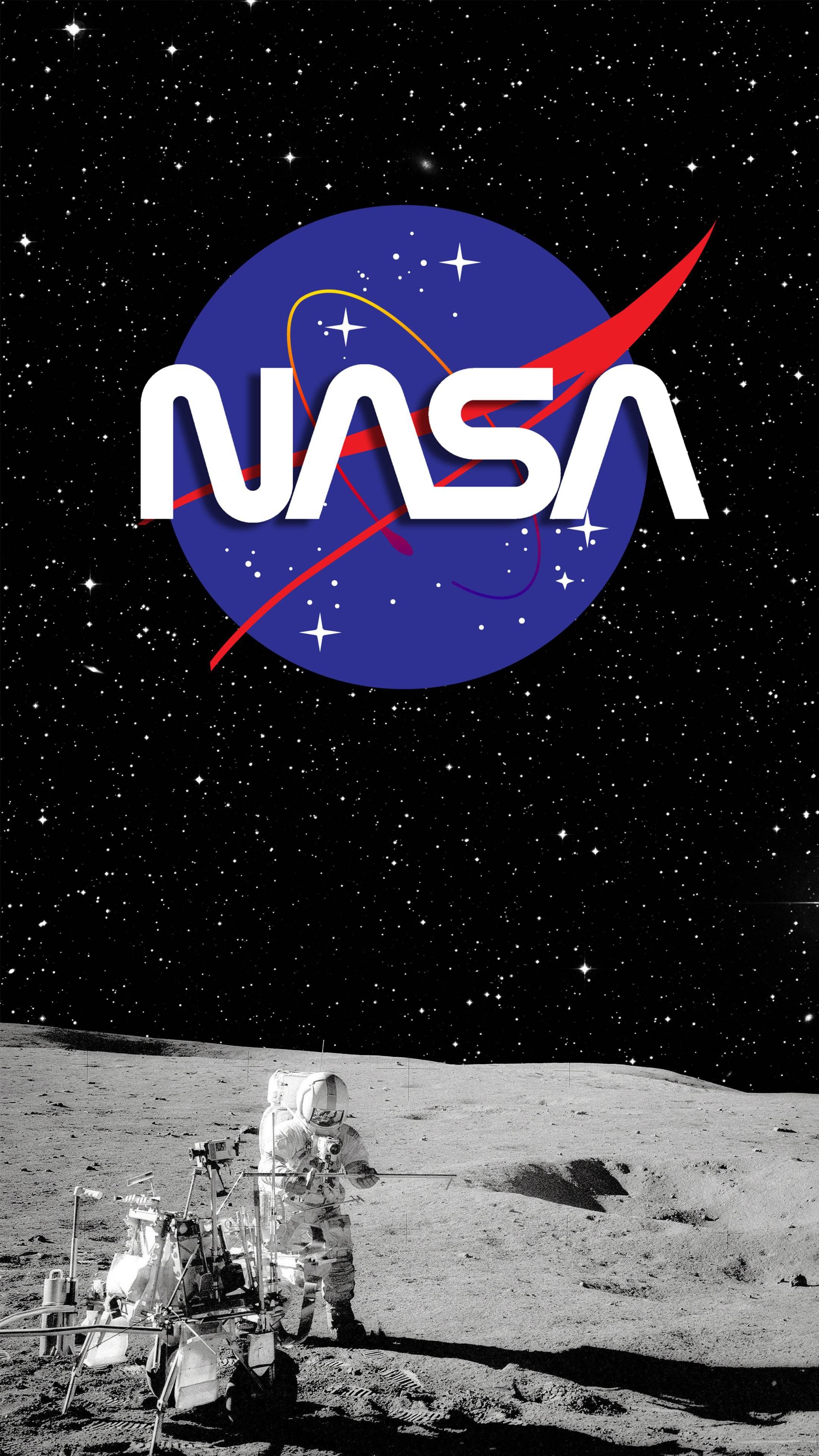A NASA retro wallpaper assembled from a variety of sources