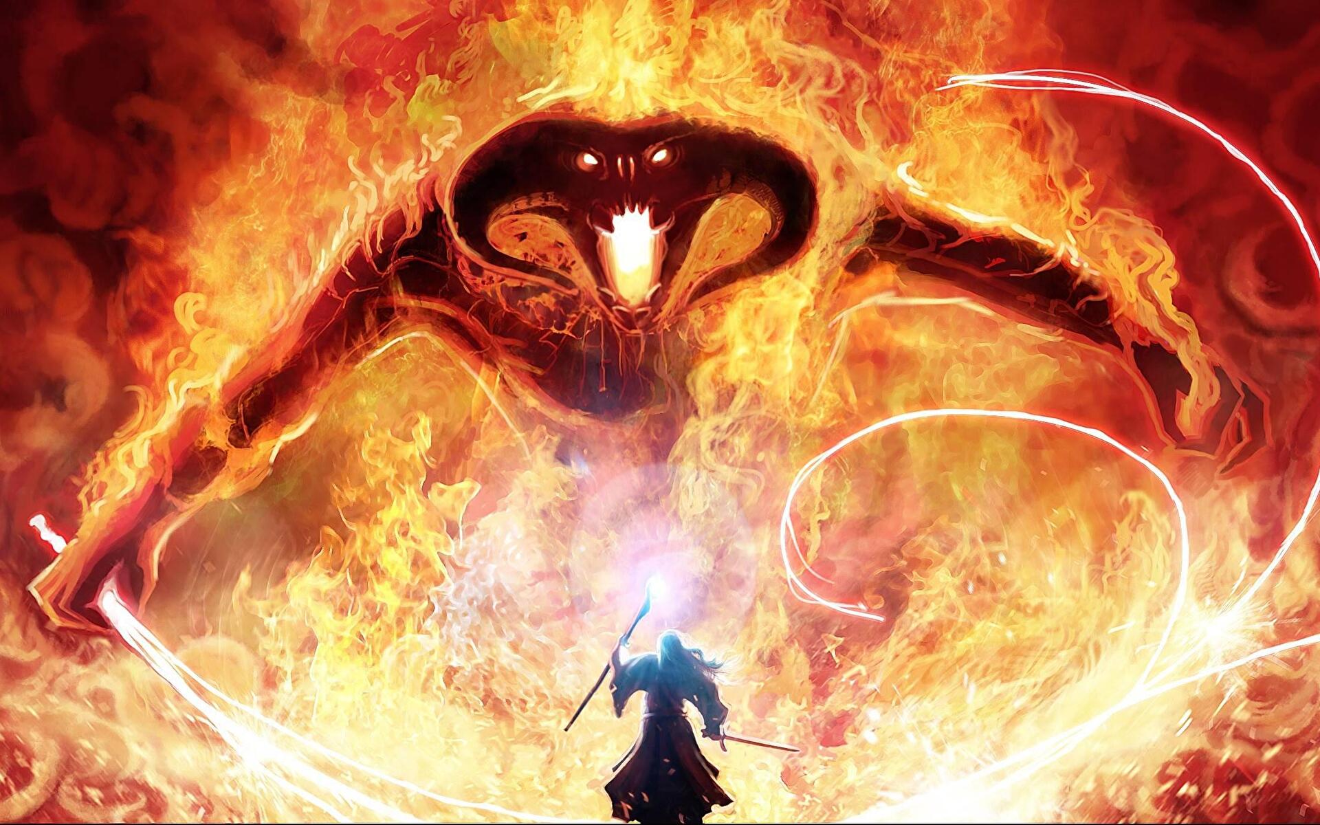 Gandalf Vs Balrog
