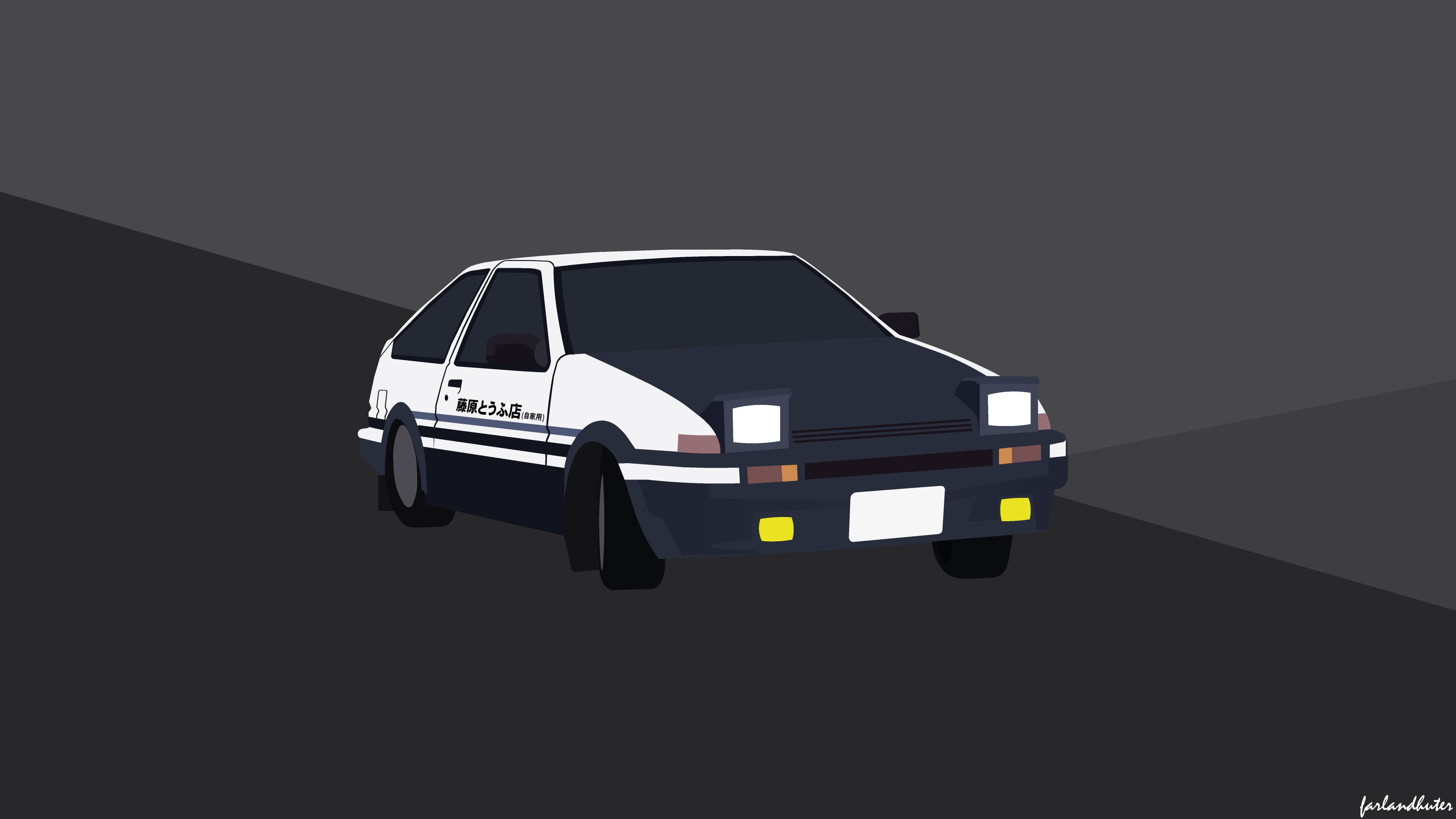 I Made a 4k Wallpaper of the AE86 From Scratch, Hope You Guys Like