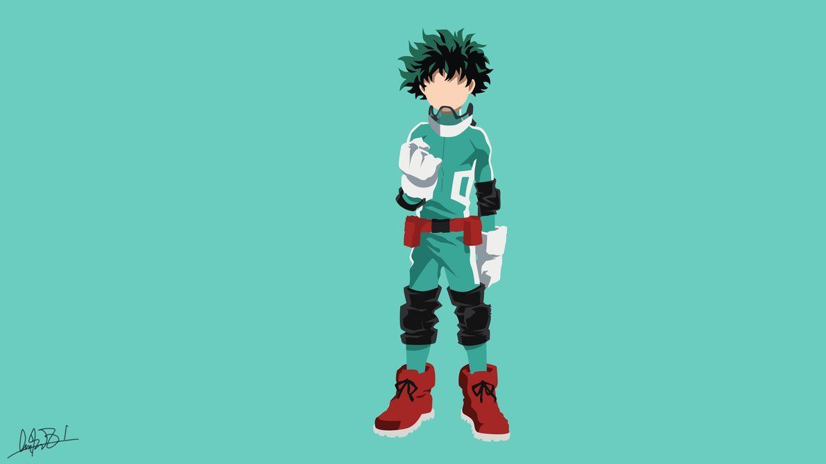 Midoriya Izuku (Boku no Hero Academia) Minimalist by NurAlifSidoel. Anime, Me me me anime, My hero academia manga