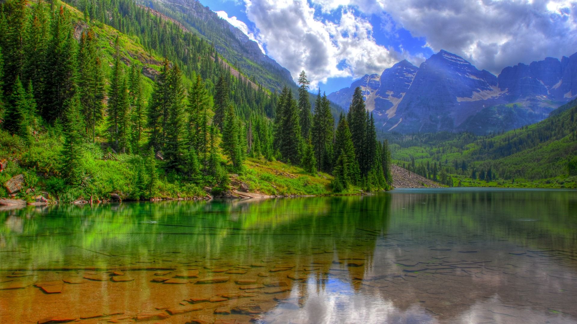Maroon Bells Wallpaper Landscape Nature Wallpaper in jpg format