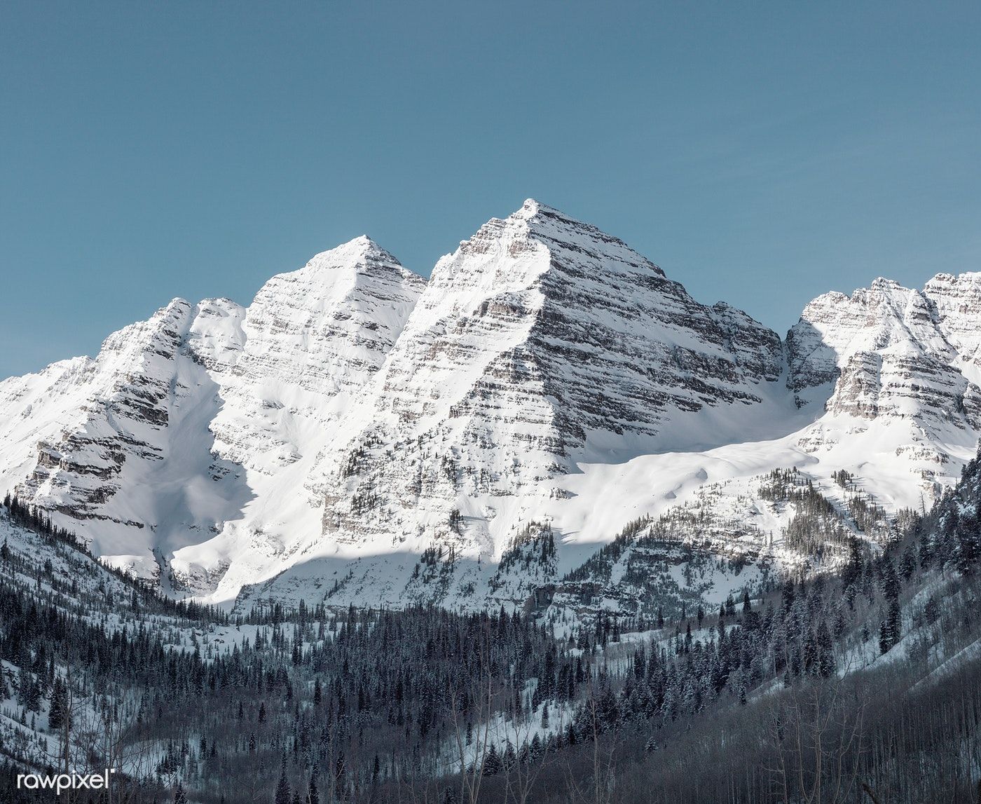 The Maroon Bells. Free public domain photo