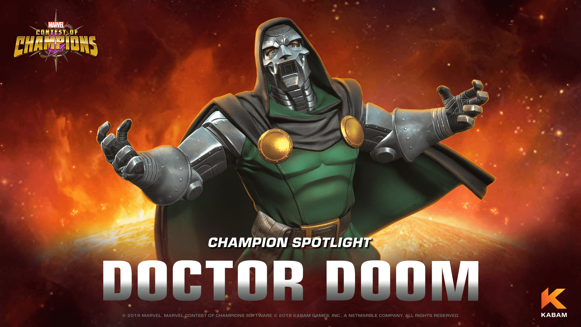 Champion Spotlight Doom. Marvel Contest of Champions