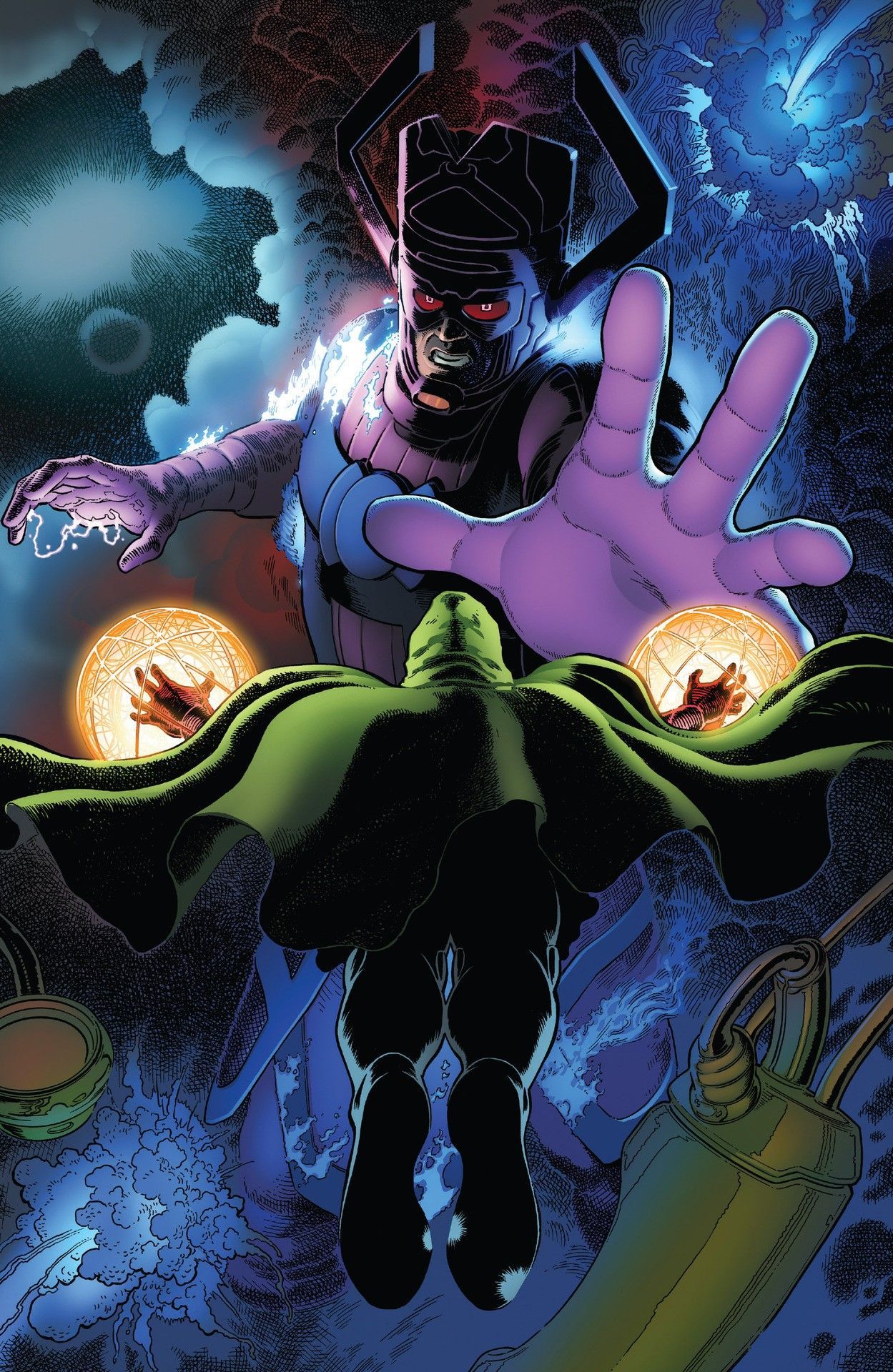 Doctor Doom vs Galactus. Galactus marvel, Cosmic comics, Marvel