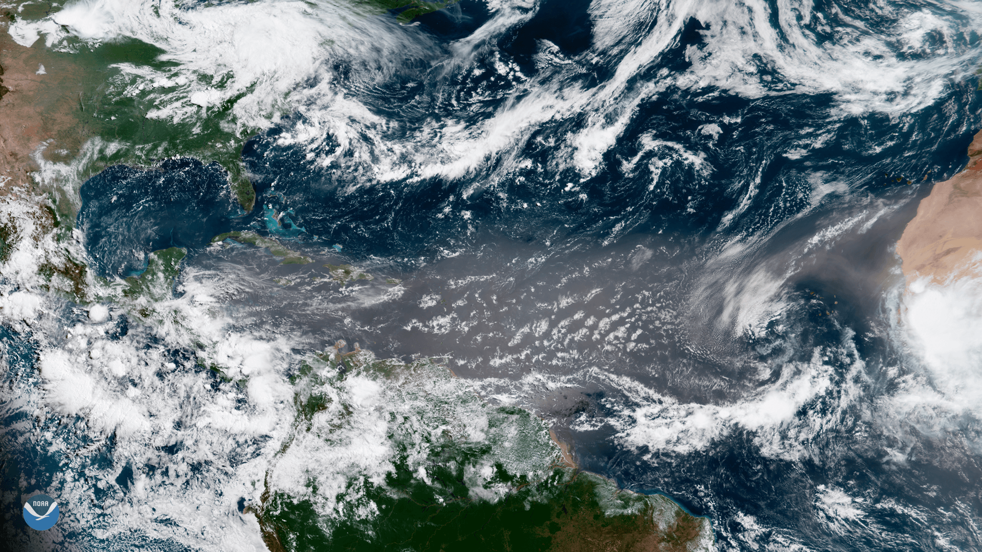 Saharan Dust Blows Across the Atlantic. NOAA National