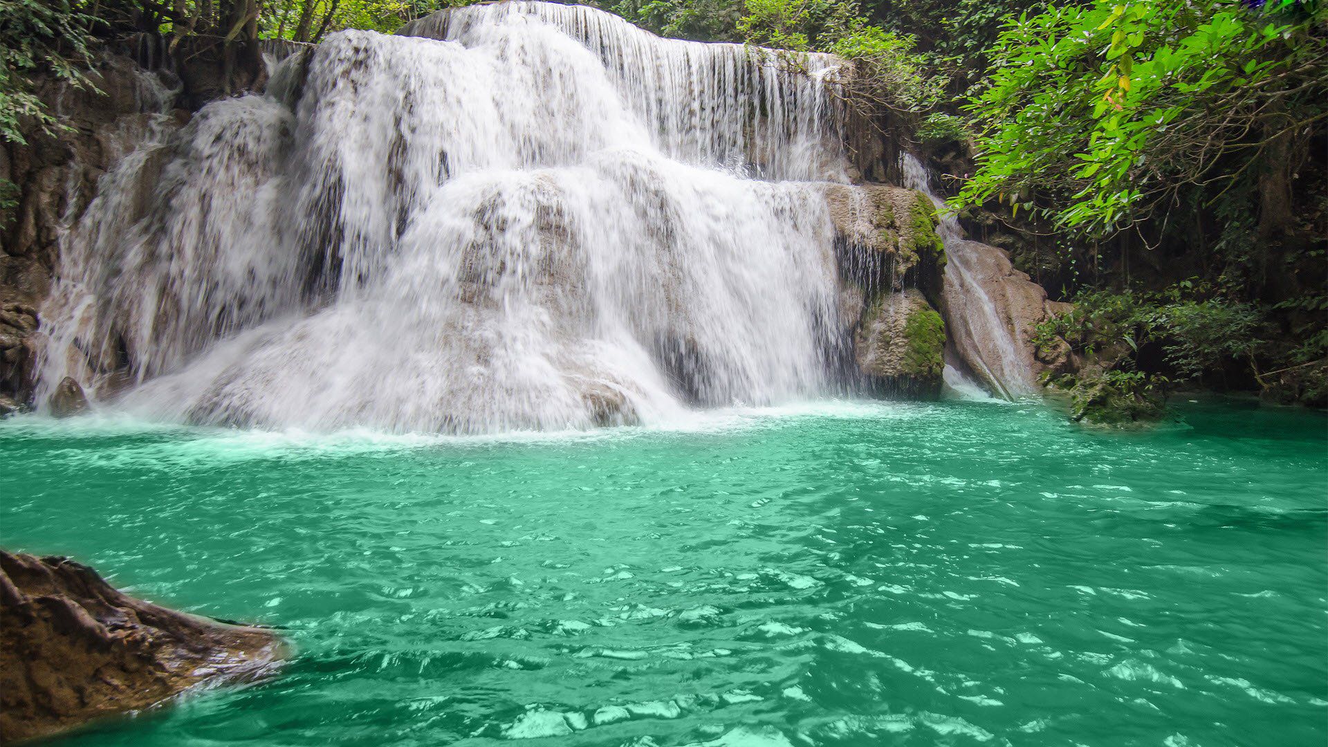 Green Lake Waterfall Wallpaper Wallpaper Waterfall, HD