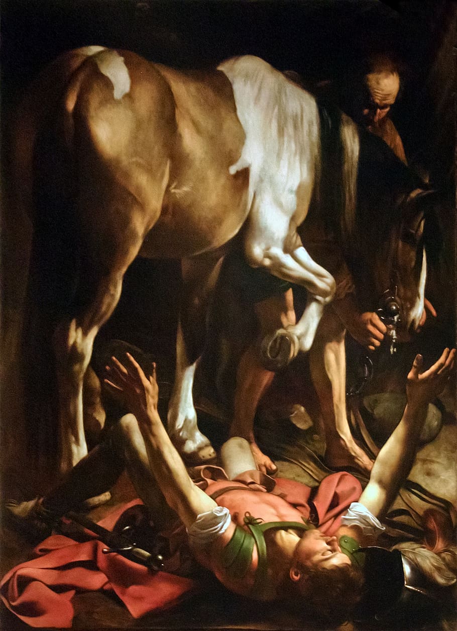 HD wallpaper: painting, caravaggio, conversion of st paul, way to