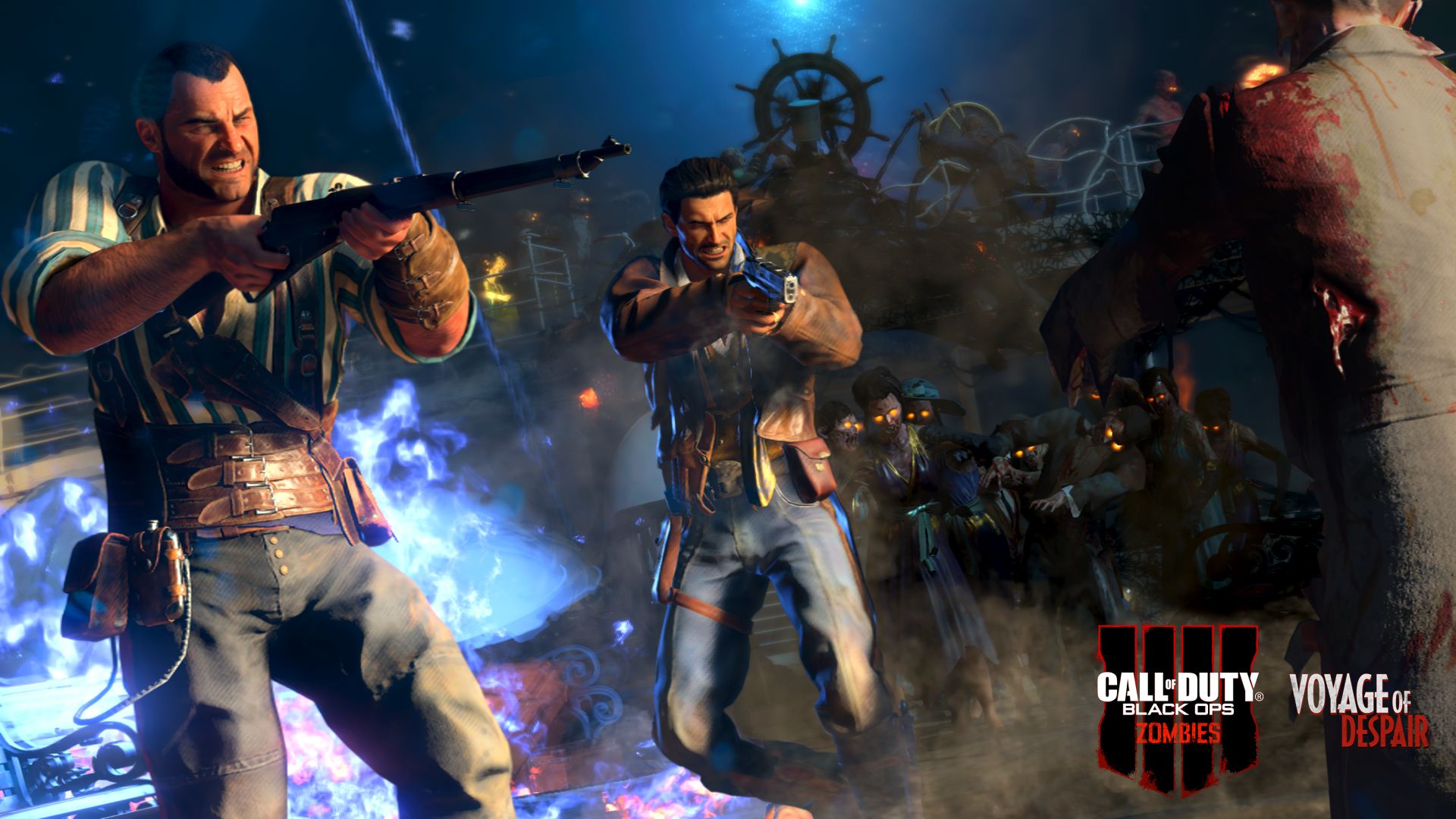 Call of Duty Black Ops 4 Zombies Shooting Desktop Wallpaper