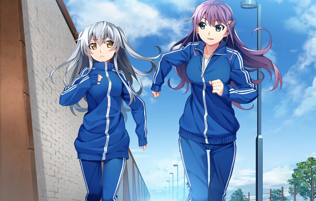 Wallpaper girls, sport, run, Grisaia: Phantom Trigger image