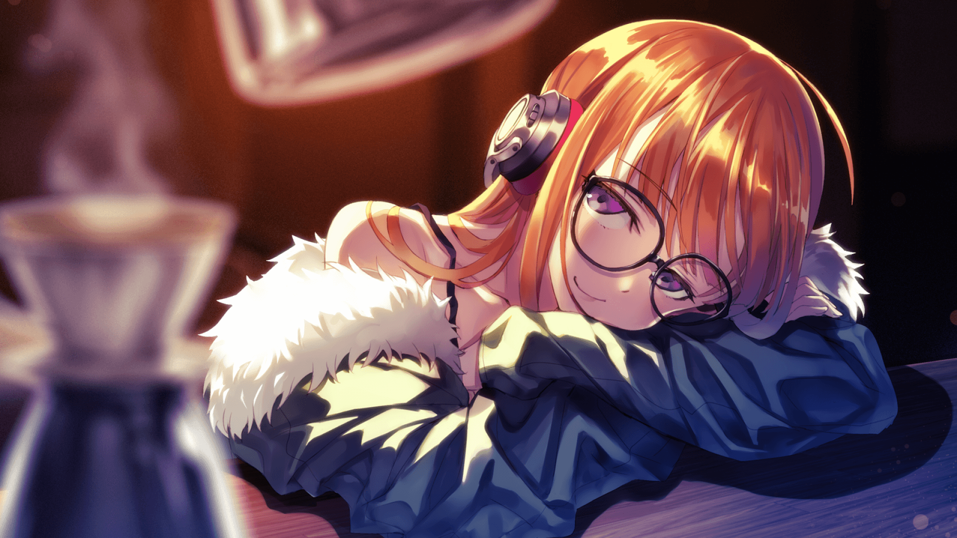 Download 1920x1080 Persona 5, Futaba Sakura, Glasses, Blonde