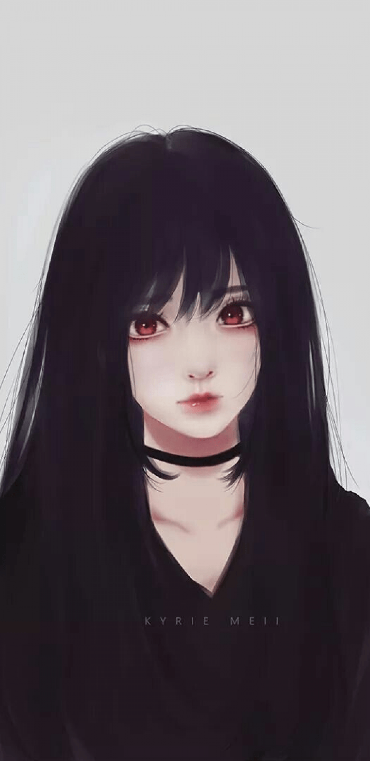 Black Hair Anime Girl Wallpapers  Wallpaper Cave