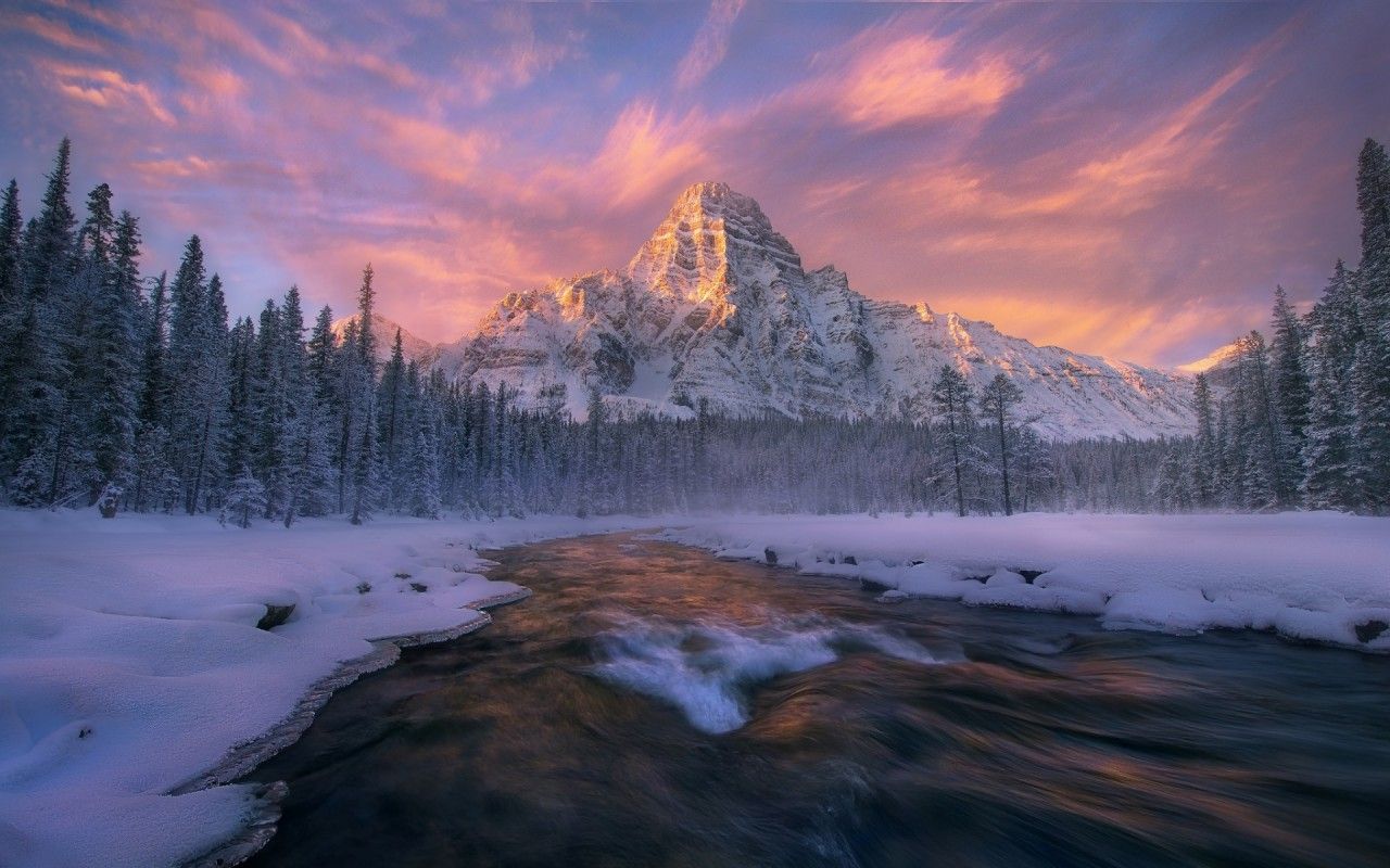 Lovely Alberta Banff Winter wallpaper. Lovely Alberta Banff