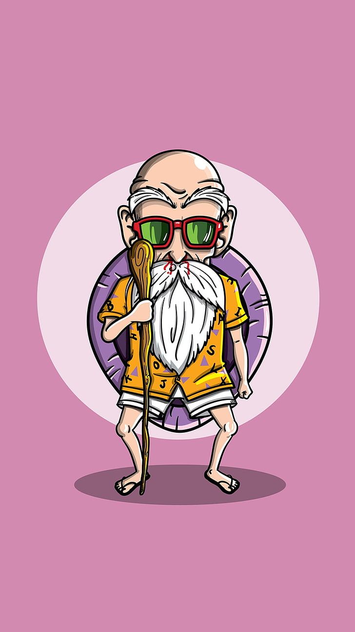 HD wallpaper: Master Roshi, Dragon Ball Z, anime, people, adult, fun, cartoon