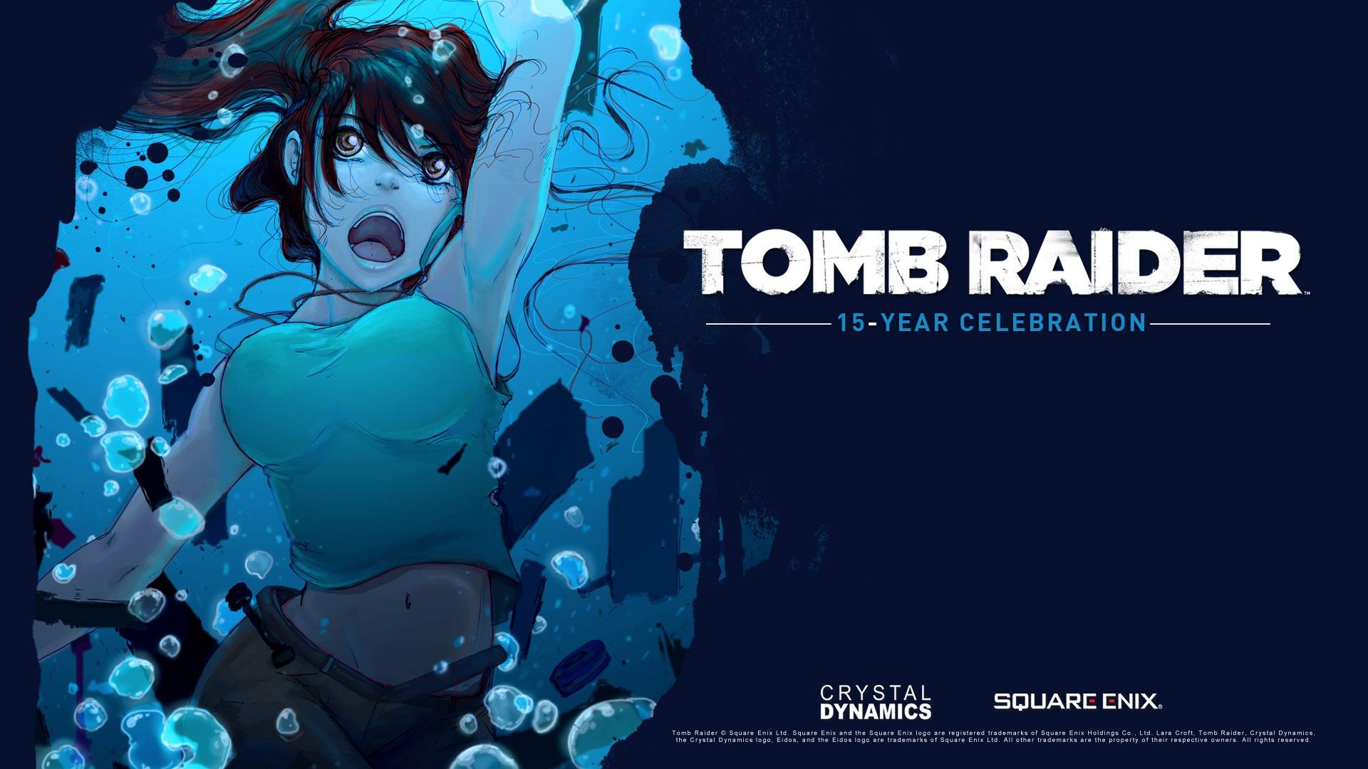 Tomb Raider, reboot, origins, open mouth, anime, fan art wallpaper