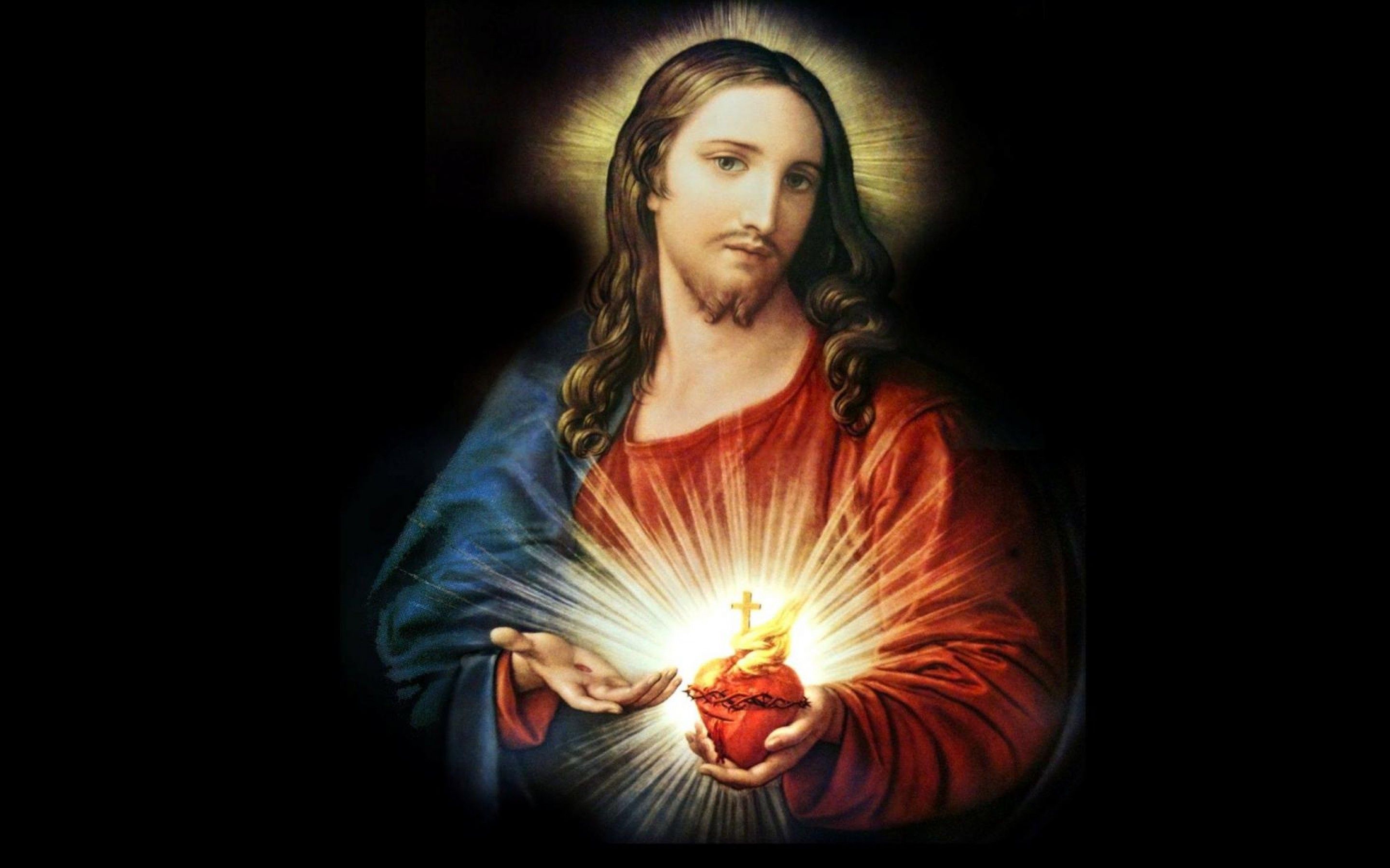 Download Sacred Heart Jesus 4K iPhone Wallpaper  Wallpaperscom