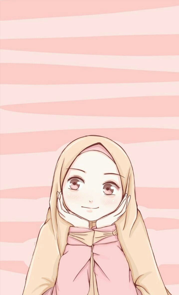 muslim wallpaper. Anime muslim, Anime art girl, Hijab cartoon