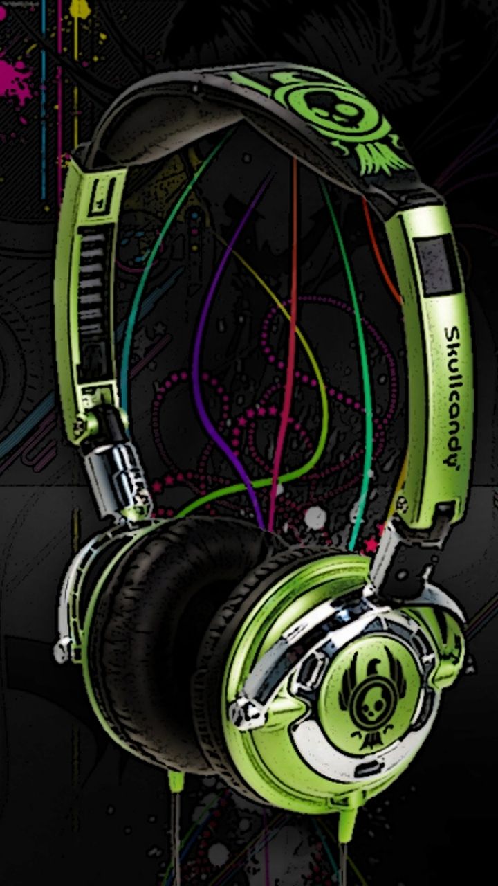 Music Headphones (720x1280) Wallpaper