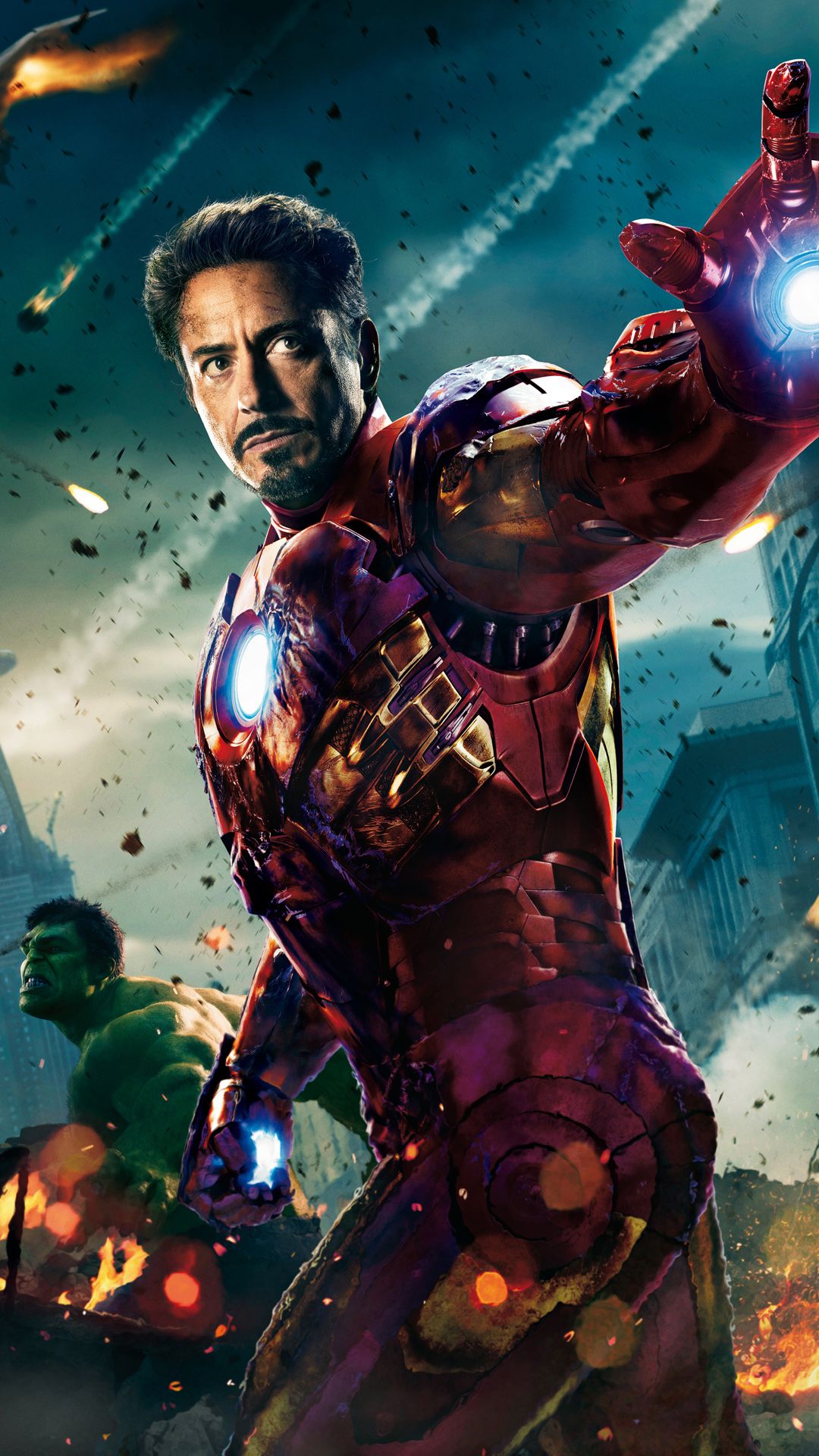 The Avengers Ironman and Hulk htc one wallpaper, free