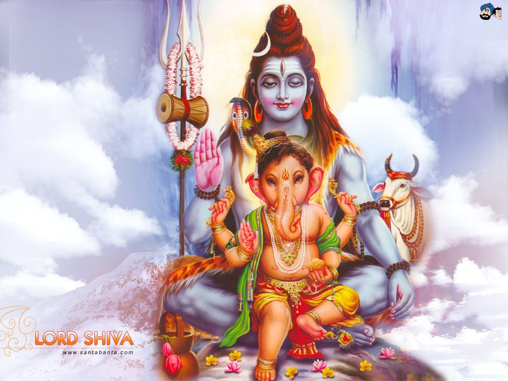 Lord Shiva Ganesha And Lord Shiva Wallpaper