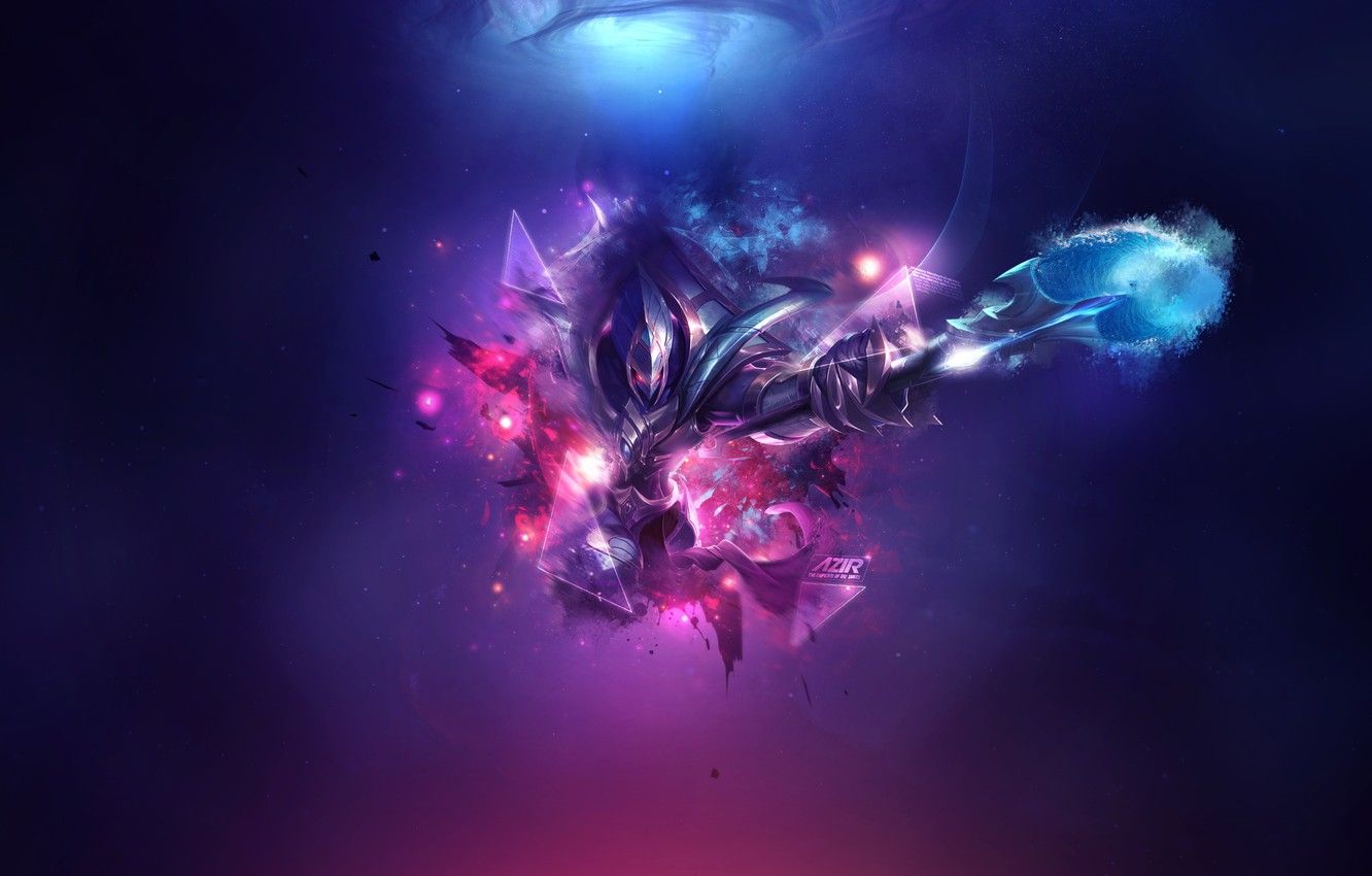 Wallpaper purple, space, pink, the game, hero, staff, game, pink