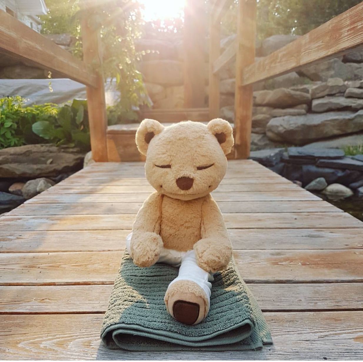 Soft toys. Teddy, Yoga for kids, Teddy bear