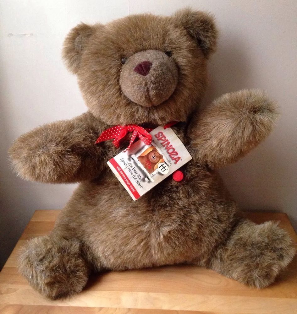 Spinoza Therapy Talking Teddy Bear Tape Player Stuffed Animal