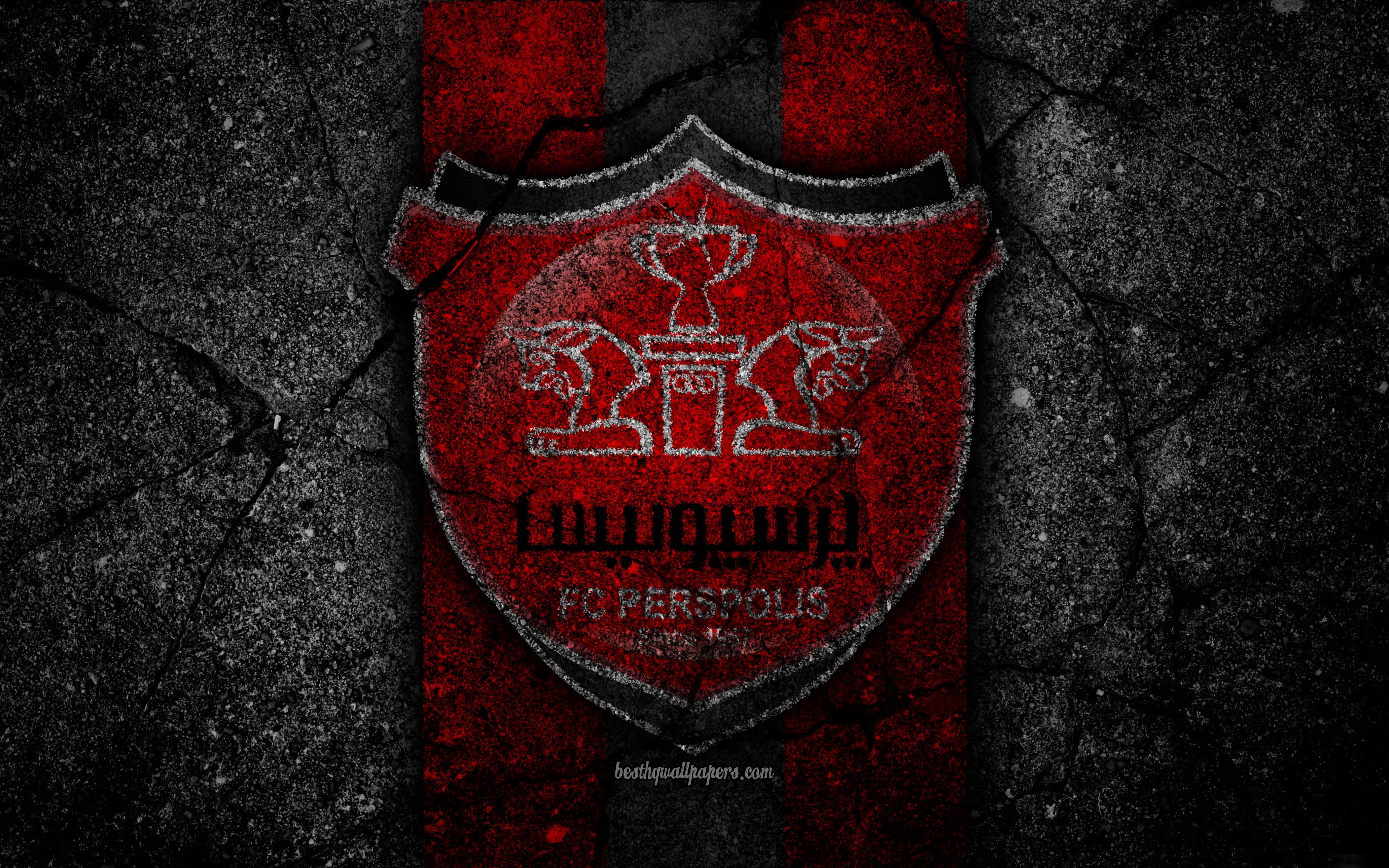 Download wallpaper FC Persepolis, 4k, emblem, Persian Gulf Pro