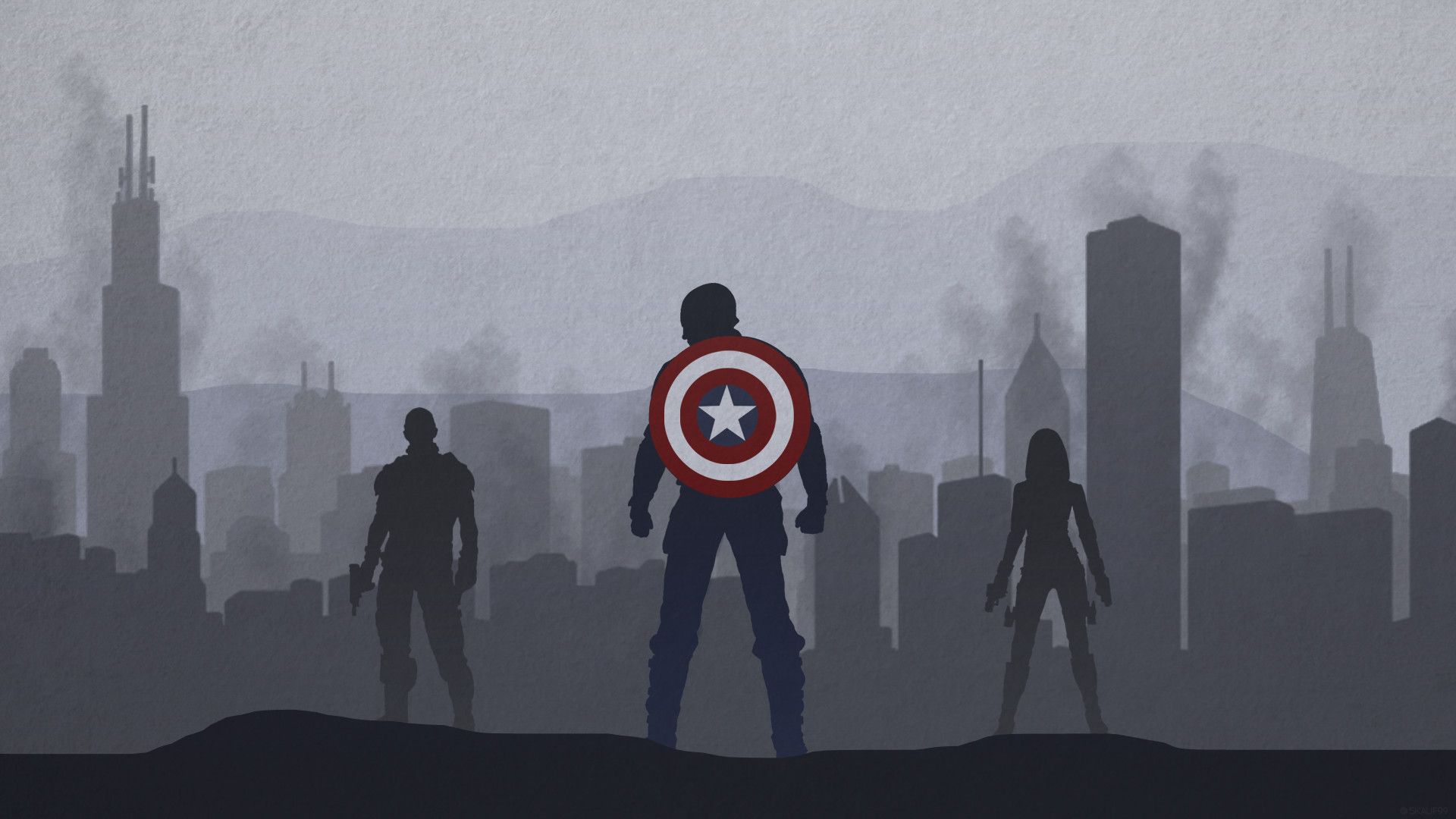 Team Captain America Wallpaper