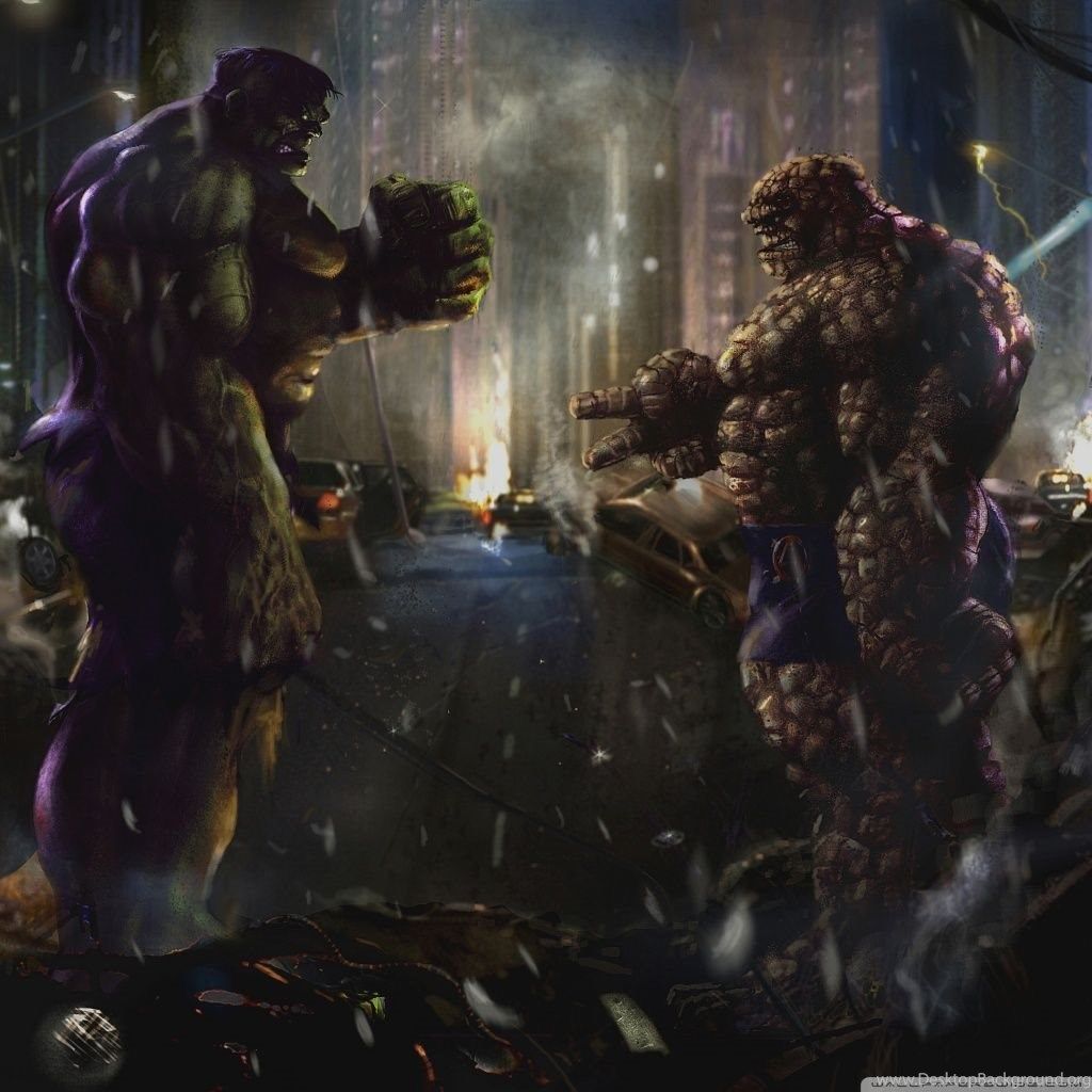 Thing vs Hulk Wallpaper Free Thing vs Hulk Background