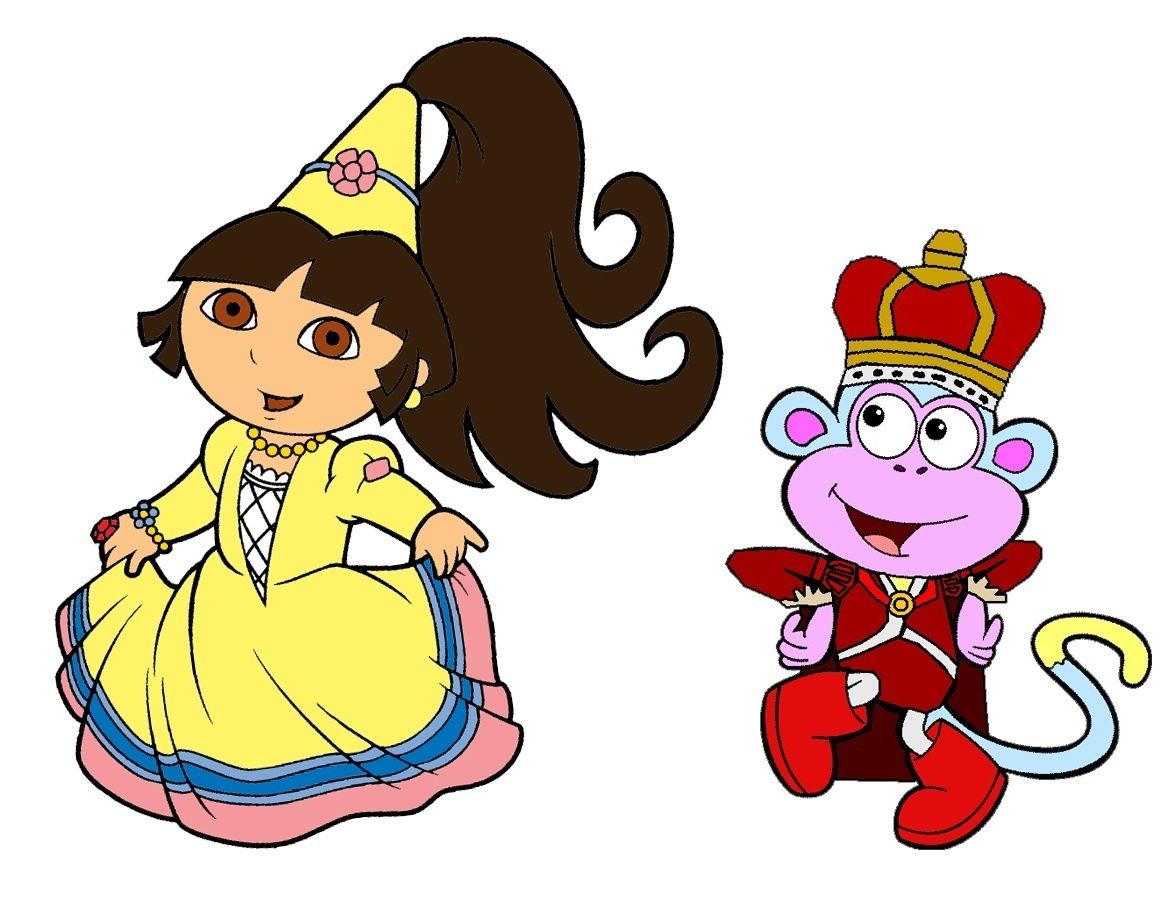 Princess Dora and Prince Boots wallpaper _ Dora123.COM_Games
