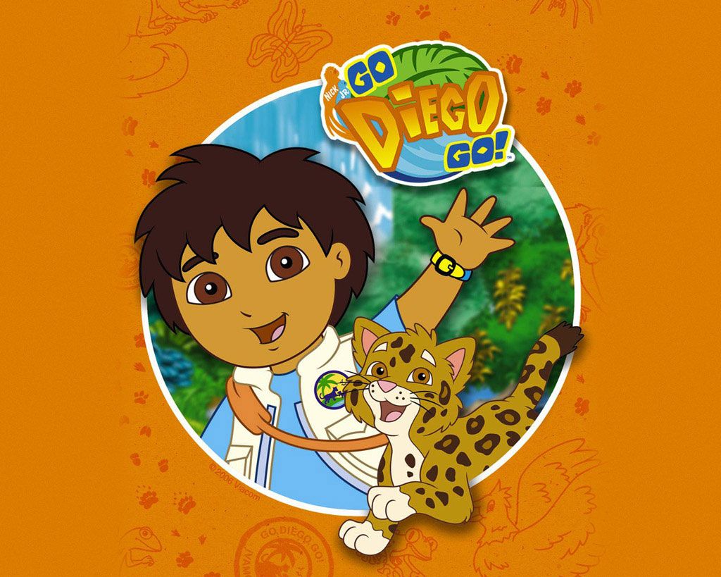 Go Diego Go with a leopard Wallpaper Diego Go Free Wallpaper