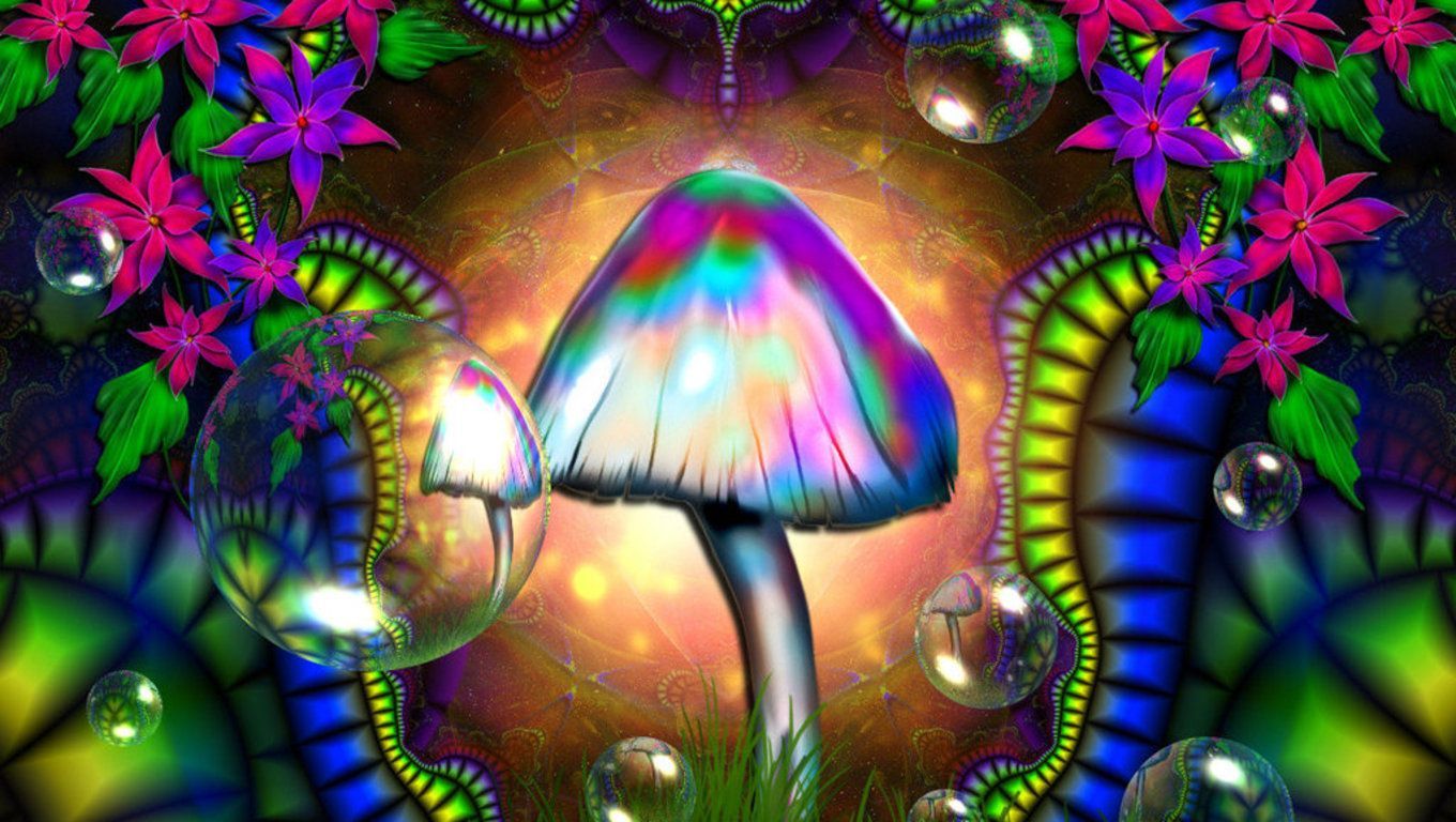 Psychedelic Mushroom Wallpaper Free Psychedelic Mushroom