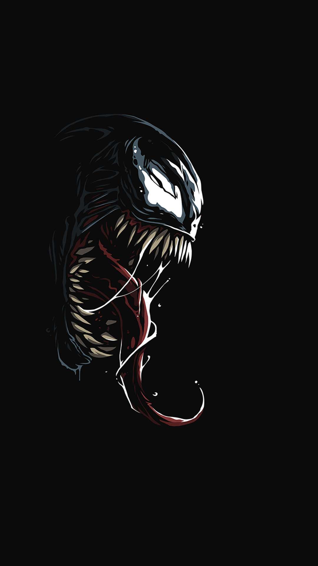 Venom Dark Black Minimal Wallpaper