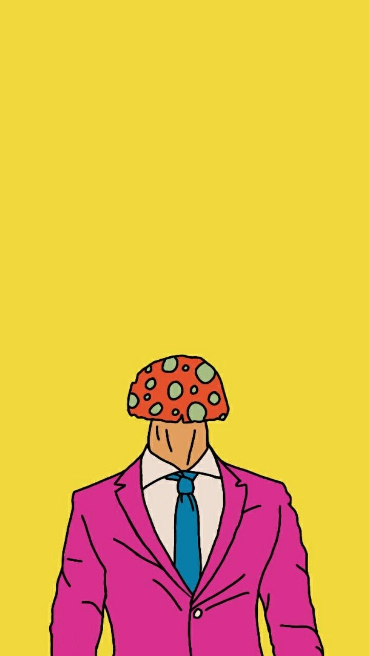 Mr. Mushroom #wallpaper #iphone #phone #cartoon #vector