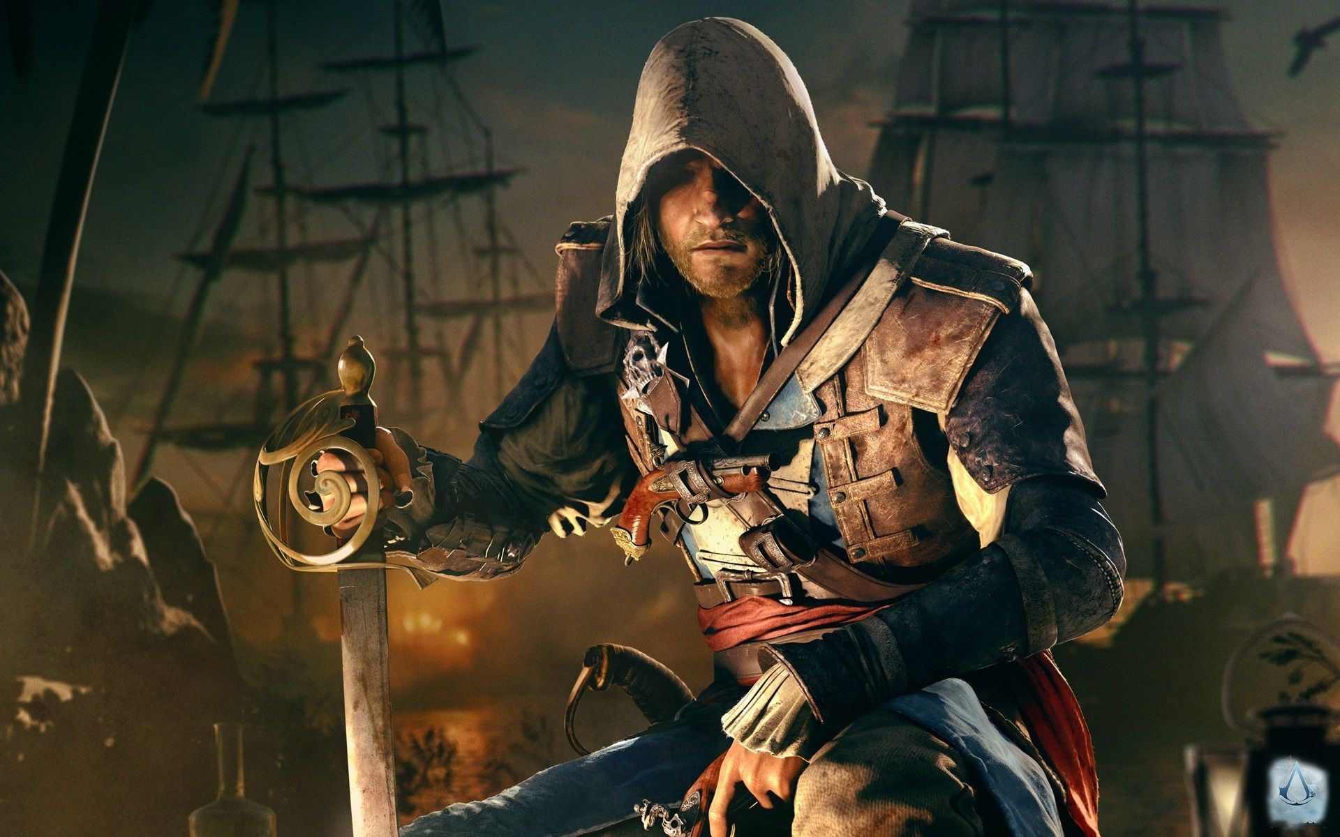 Assassin's Creed IV: Black Flag, Edward wallpaper. games