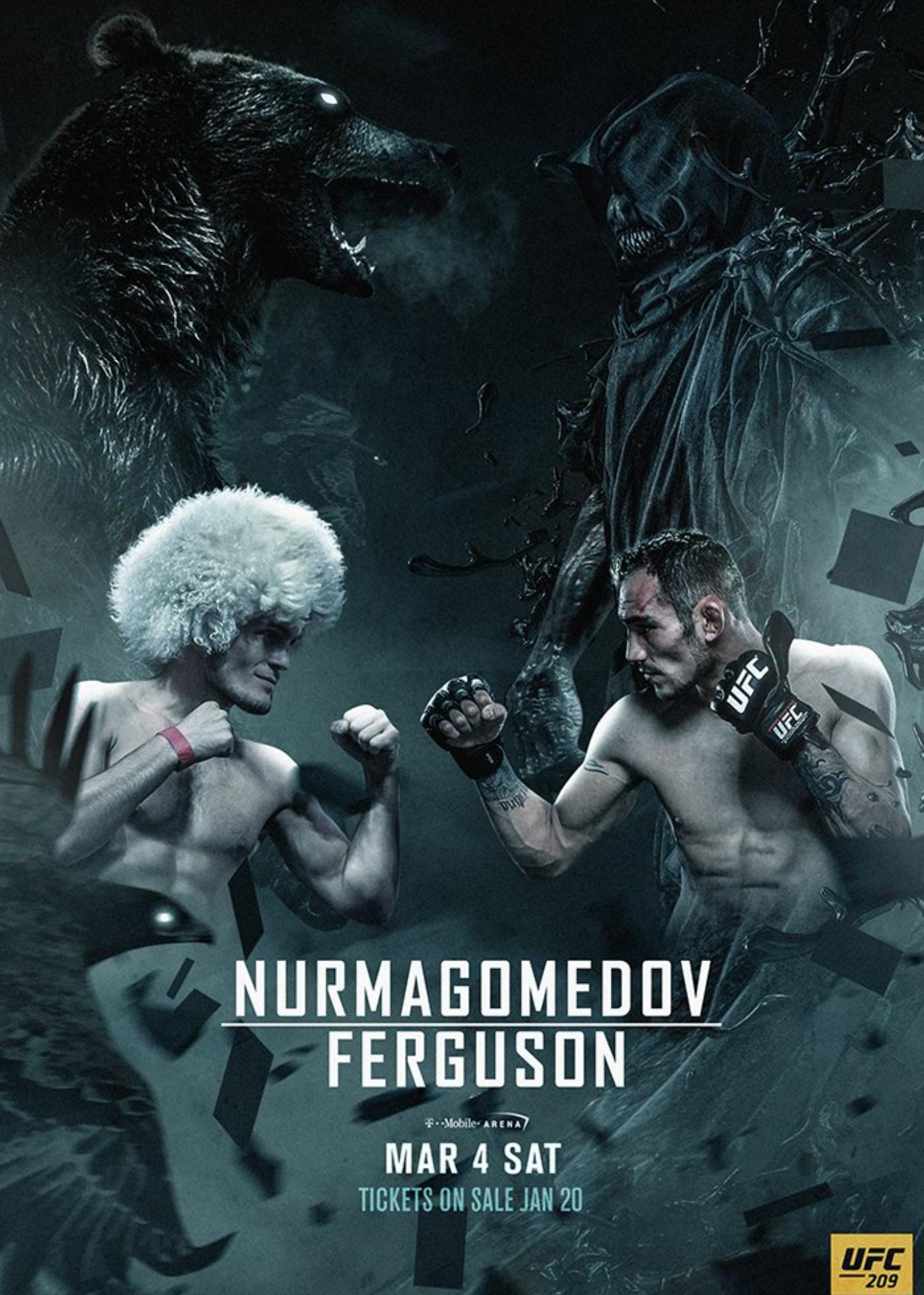 Khabib Nurmagomedov vs Tony Ferguson poster