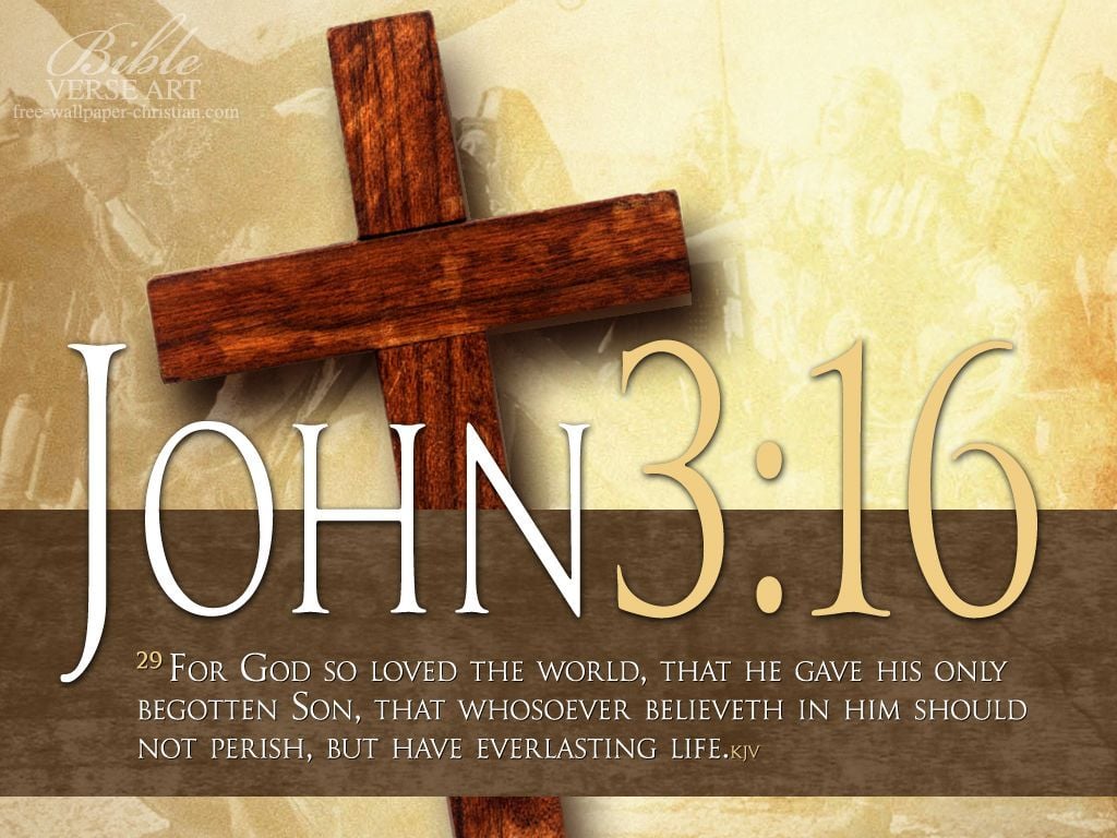 God's Love For The World (John 3:14 21). Christian Wallpaper