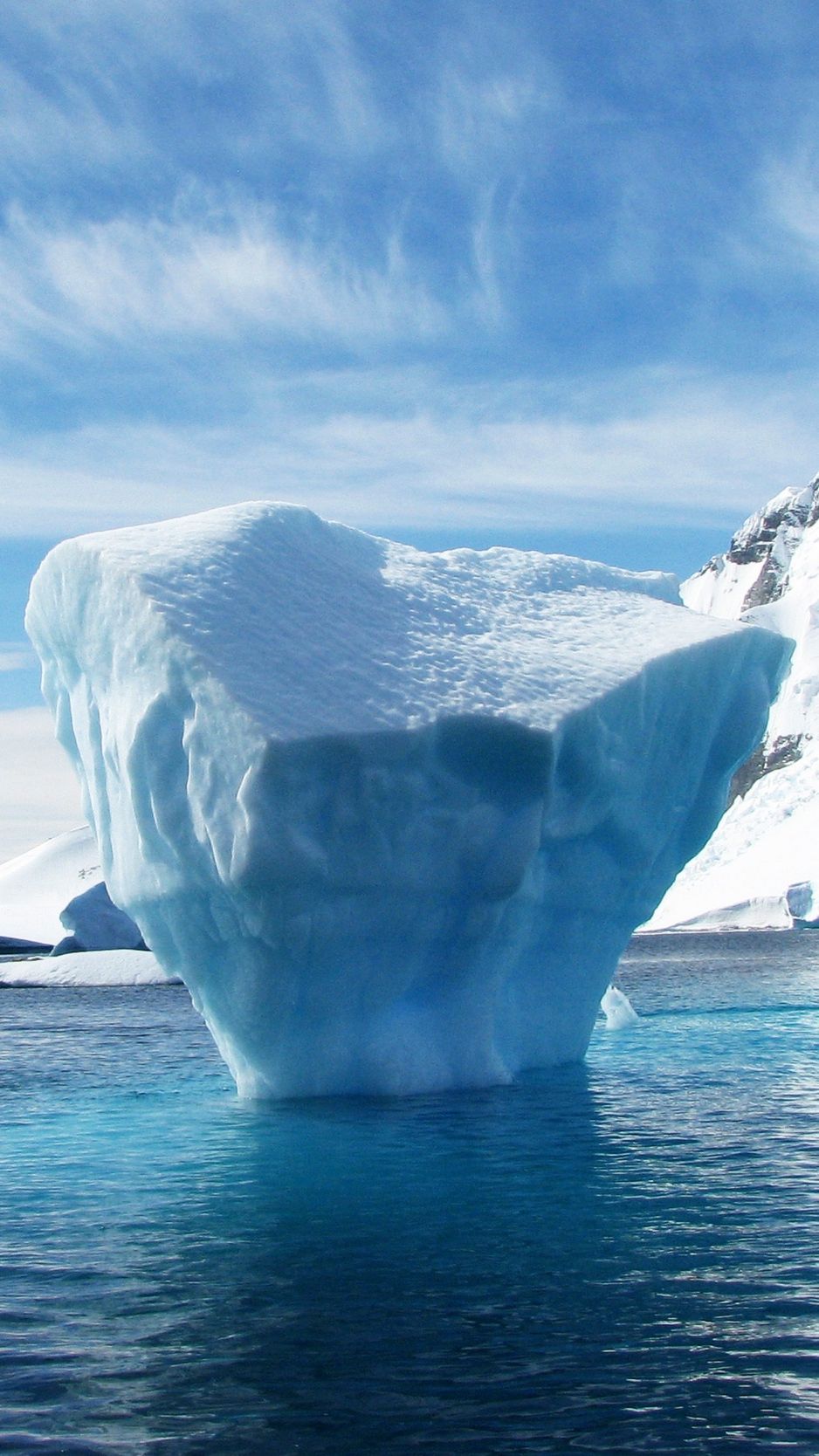 Download wallpaper 938x1668 iceberg, antarctica, ice floe, ocean