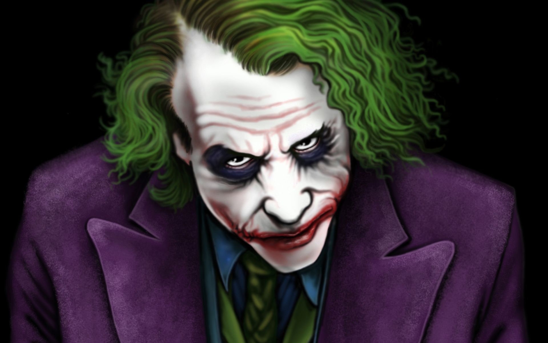 Wallpaper Of Heath Ledger, Joker, Painting, Art, The