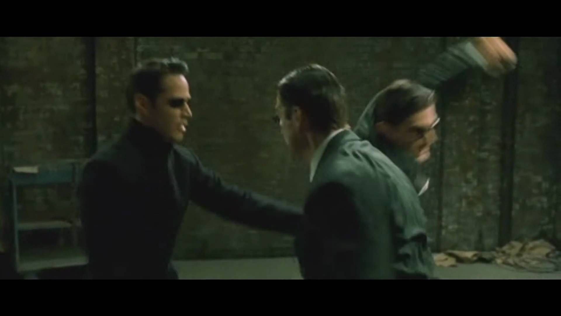 The Matrix Reloaded vs Three Agents. Matrix reloaded