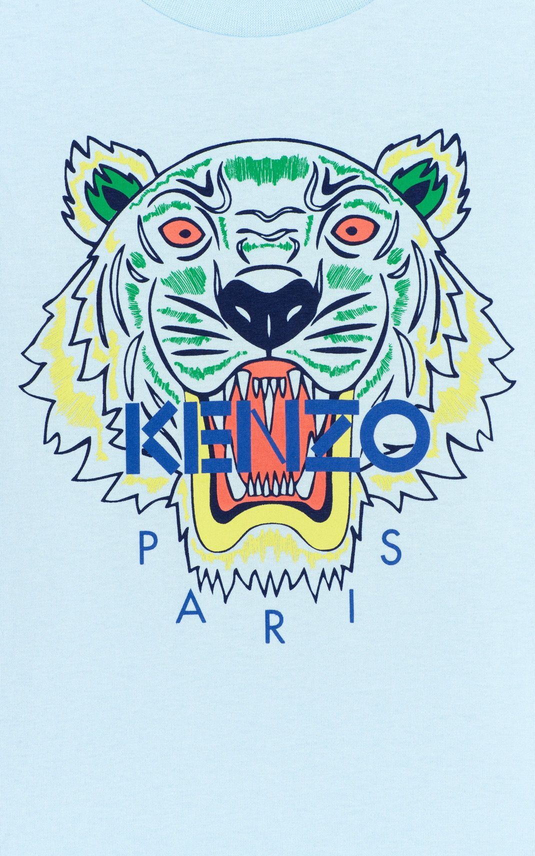 LIGHT BLUE Tiger T Shirt For Men KENZO. Fond D'écran Kenzo, Kenzo