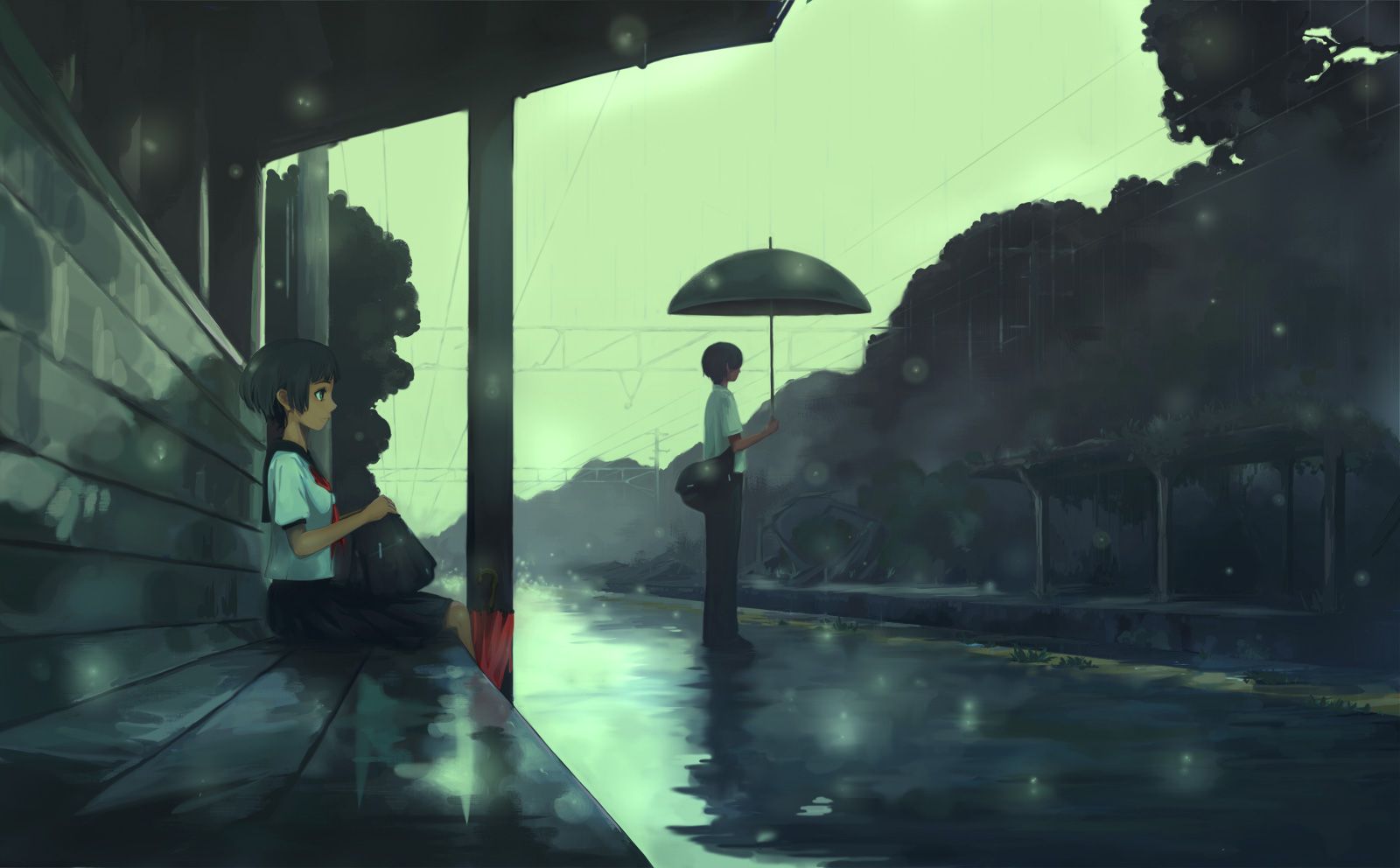 Umbrella And Rain Anime Wallpapers - Wallpaper Cave