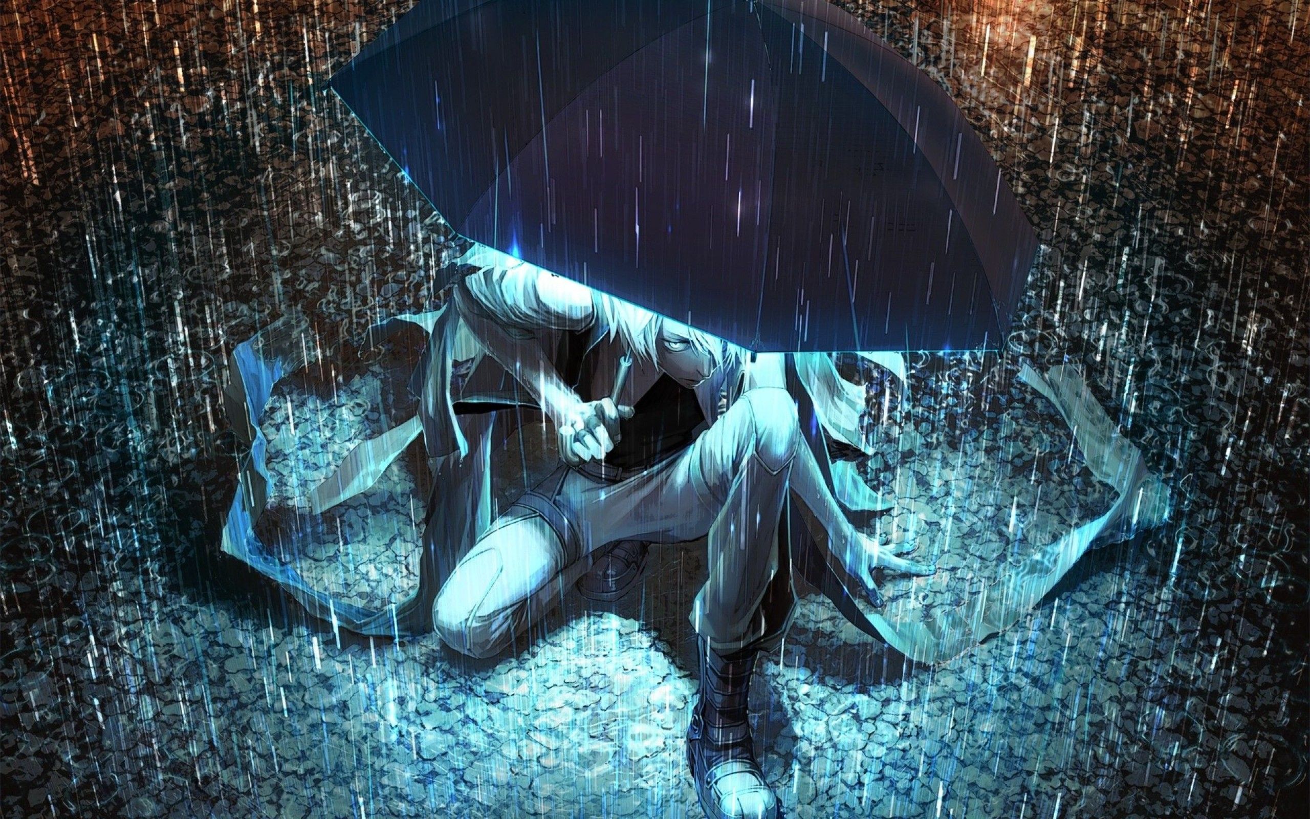 Anime Guy Umbrella. Cool Anime Wallpaper