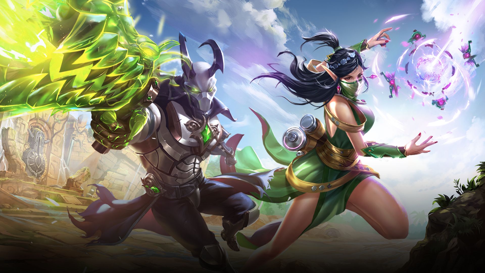 Paladins HD Wallpaper Androxus And Ying, HD Wallpaper