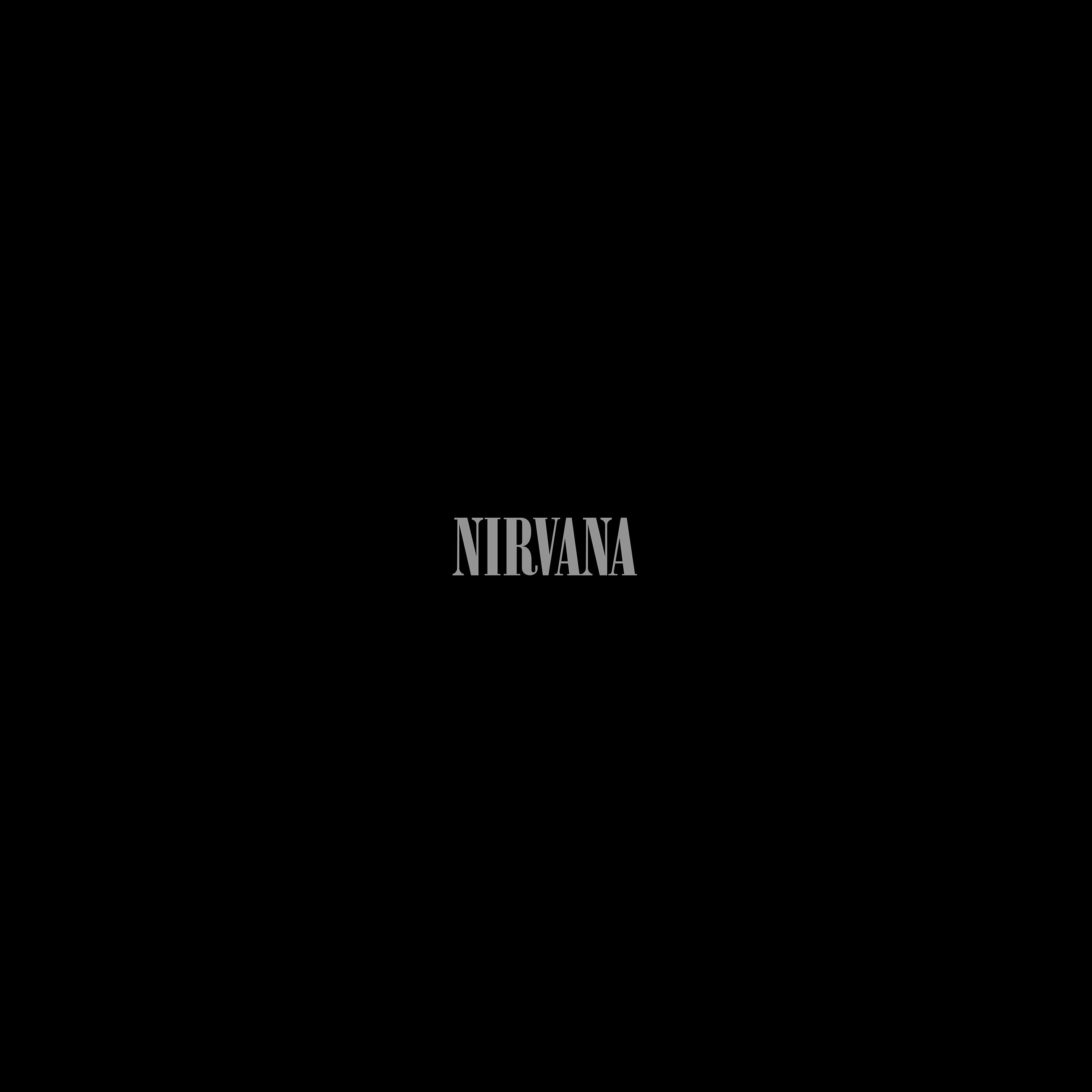 Nirvana Dark Logo Simple Minimal Music Wallpaper