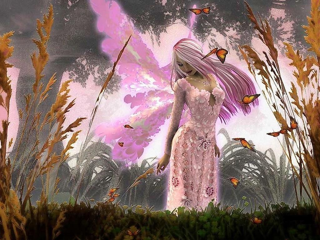 Pink Butterfly Fairy Background Wallpaper. Fairy Background
