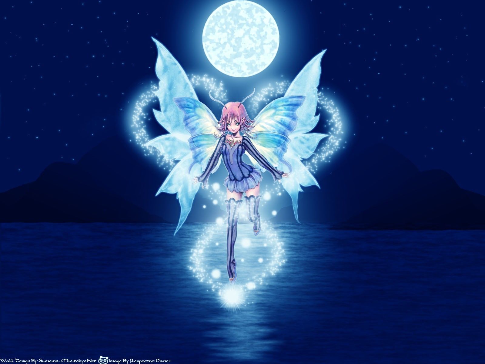 Butterfly Anime Girls Fairy Wallpaper Art HD Wallpaper